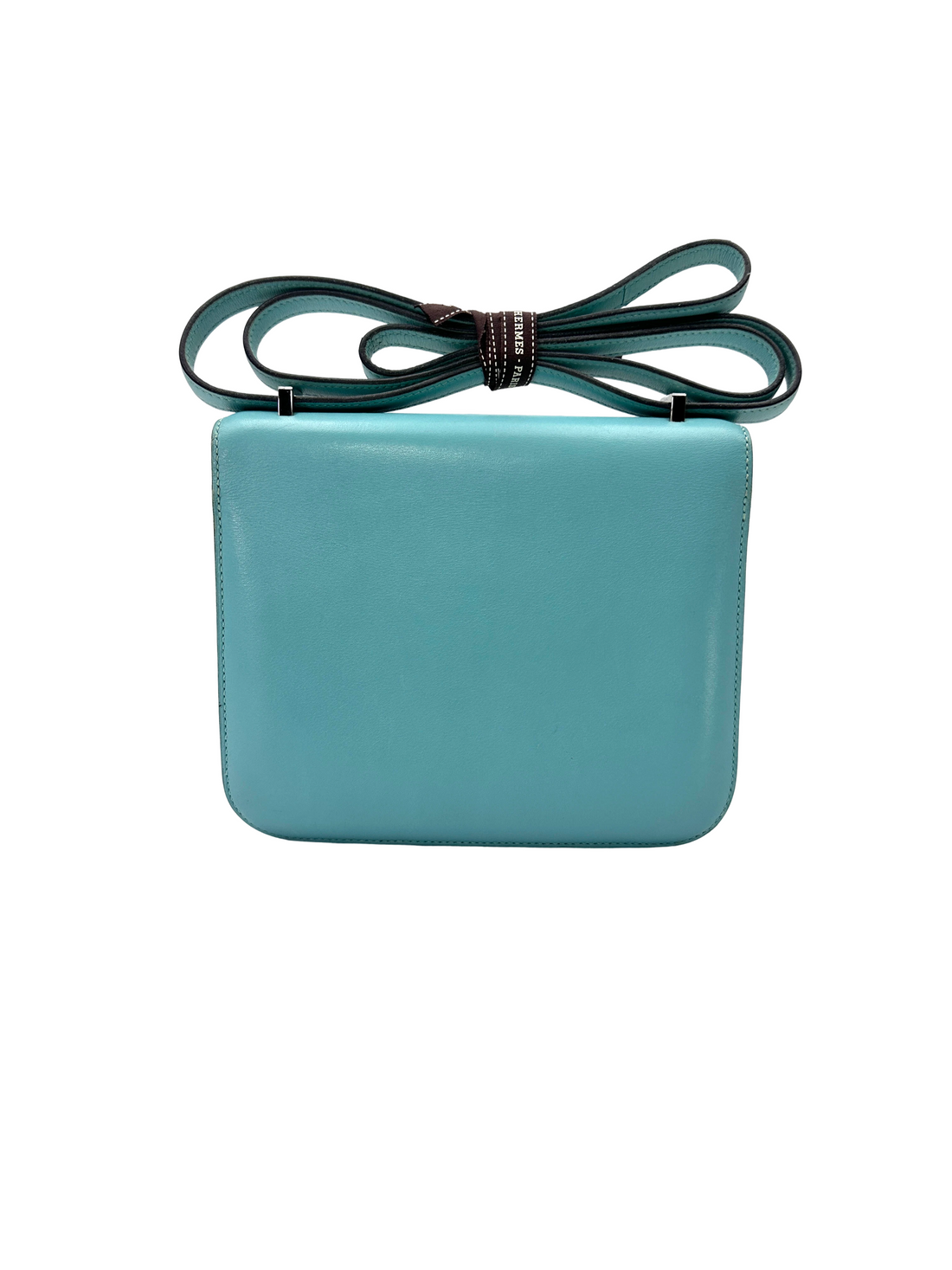 Hermes Constance19 Blue Leather Flap Bag HR169