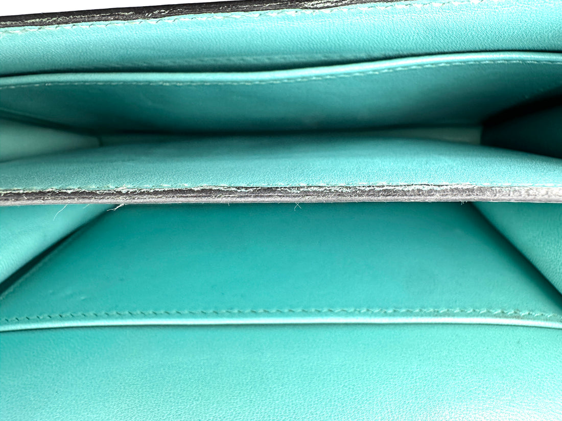 Hermes Constance19 Blue Leather Flap Bag HR169