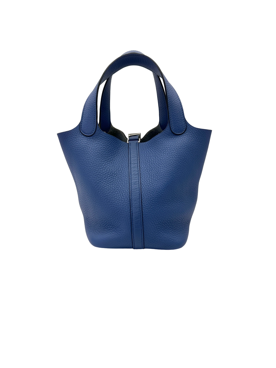 Hermes Picotin18 Blue Leather Handle Bag HR168