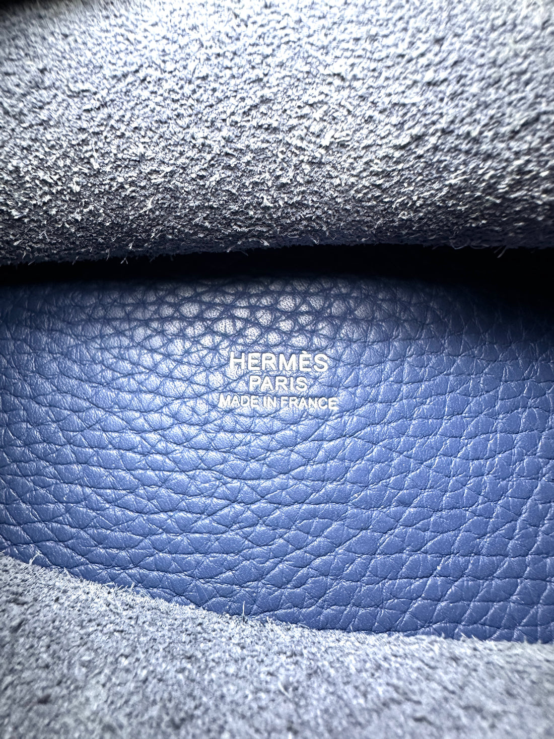 Hermes Picotin18 Blue Leather Handle Bag HR168
