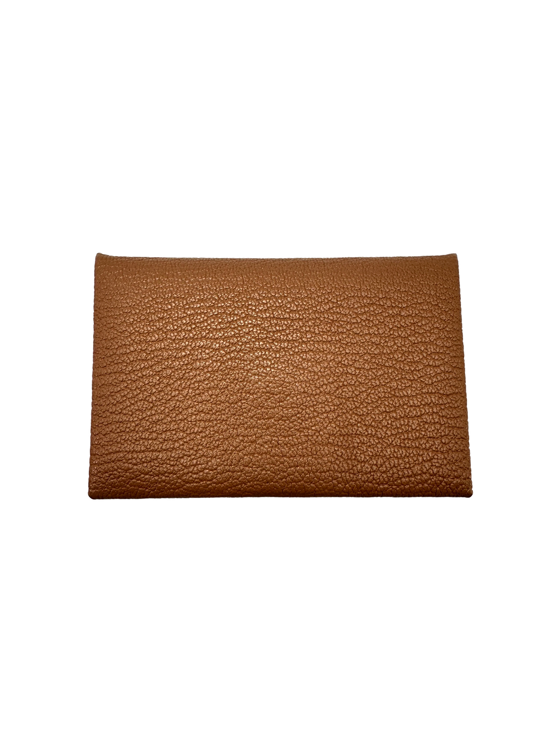 Hermes Brown Leather Card Holder HR170
