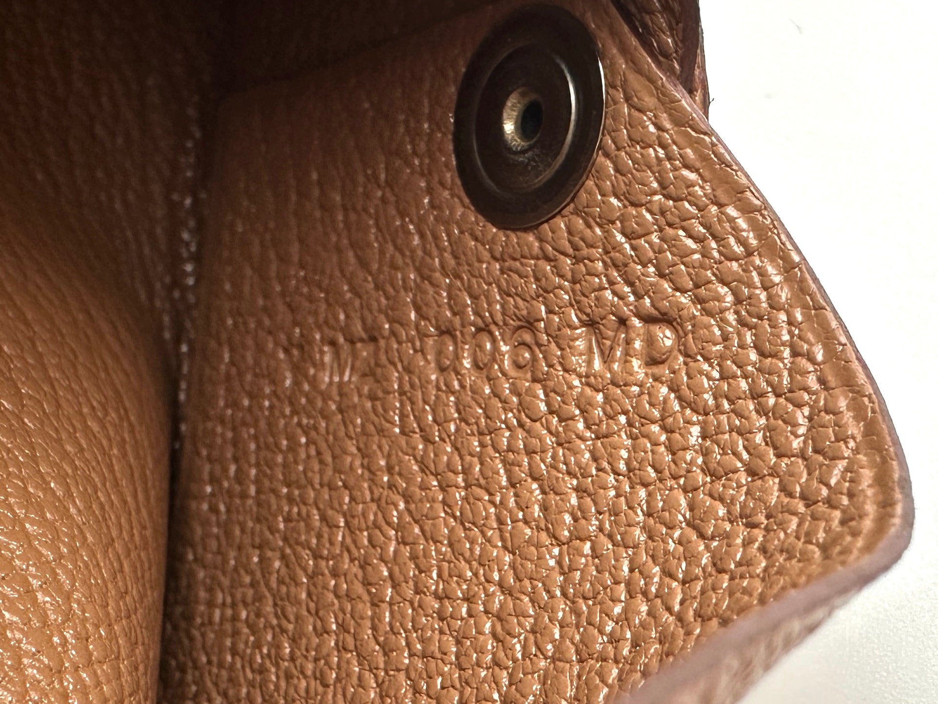 Hermes Brown Leather Card Holder HR170