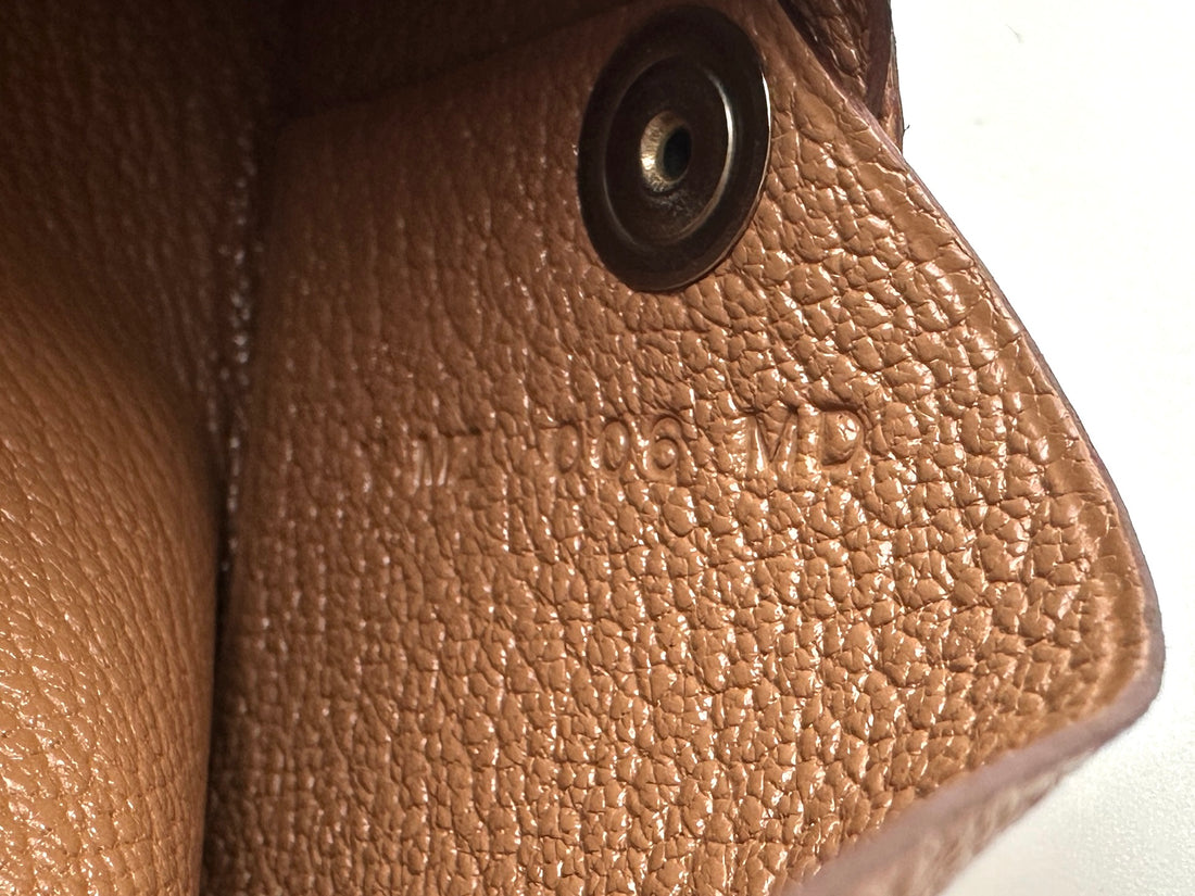 Hermes Brown Leather Card Holder HR170