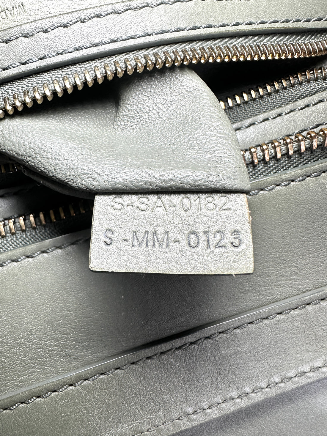 Celine Luggage Green Leather Small Size Handle Bag CE191