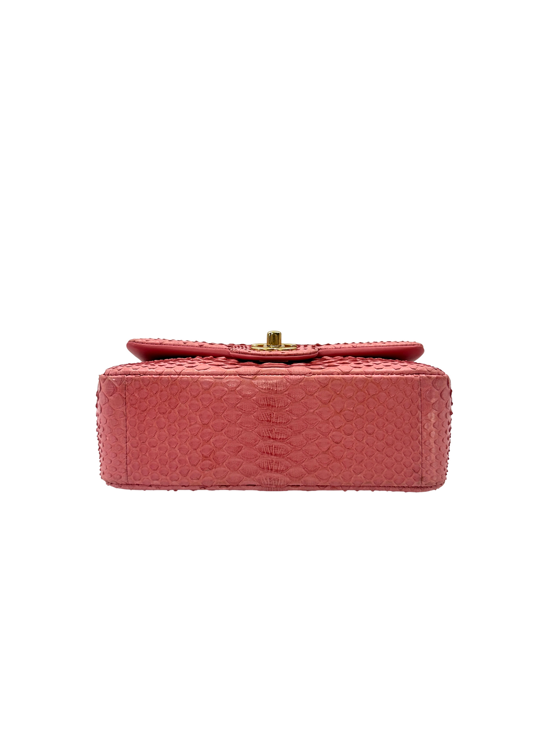 Chanel Classic Flap Pink Python Leather Mini Shoulder Bag(20***93) CC2537