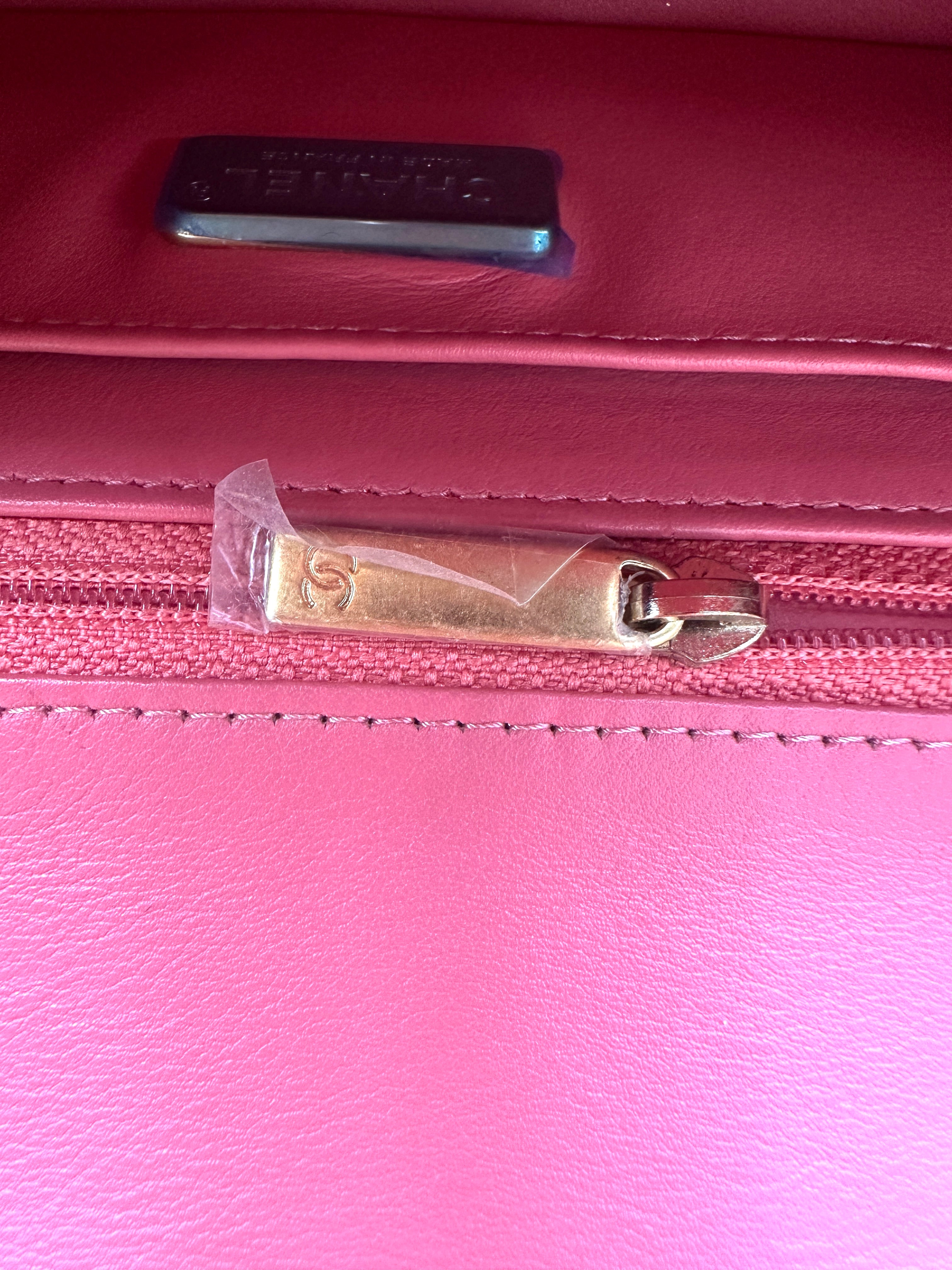 Chanel Classic Flap Pink Python Leather Mini Shoulder Bag(20***93) CC2537