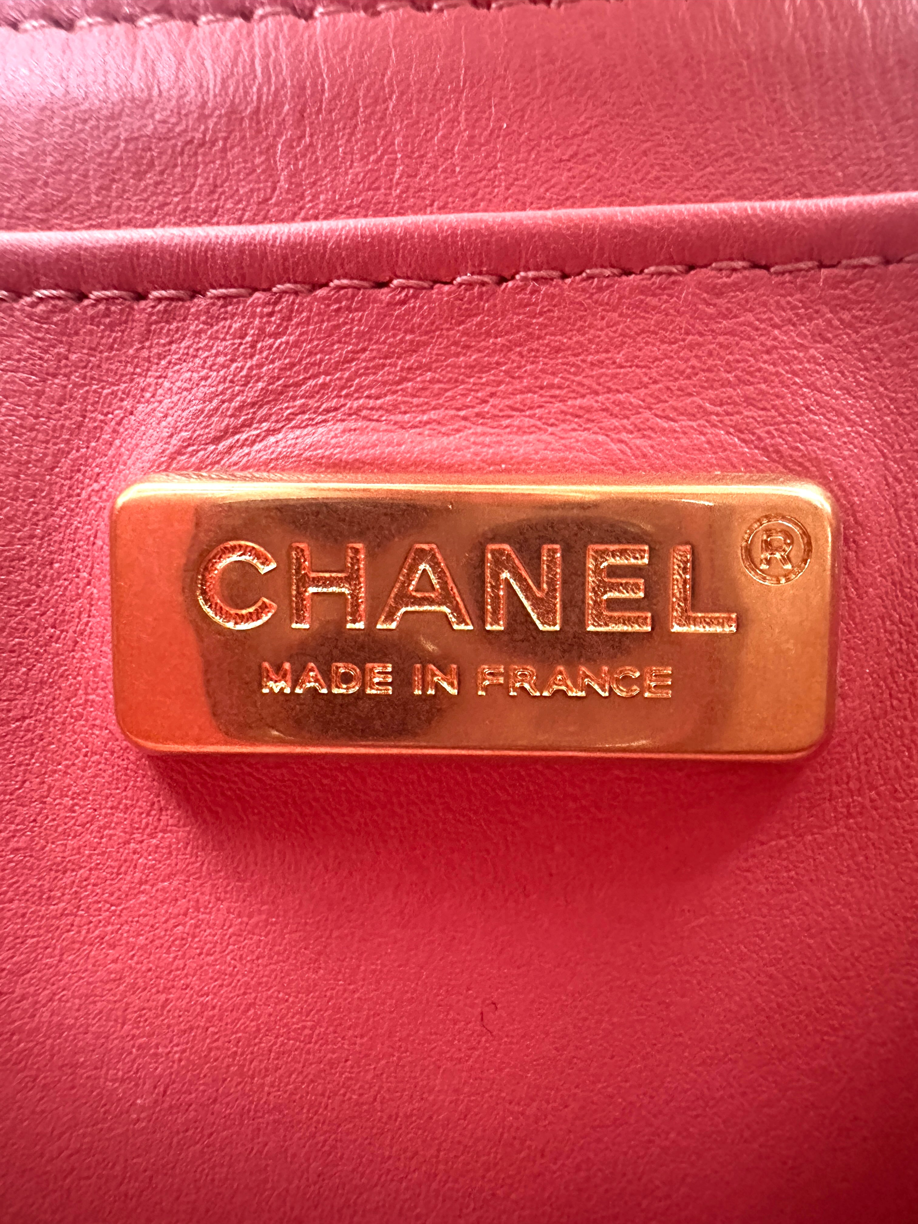 Chanel Classic Flap Pink Python Leather Mini Shoulder Bag(20***93) CC2537