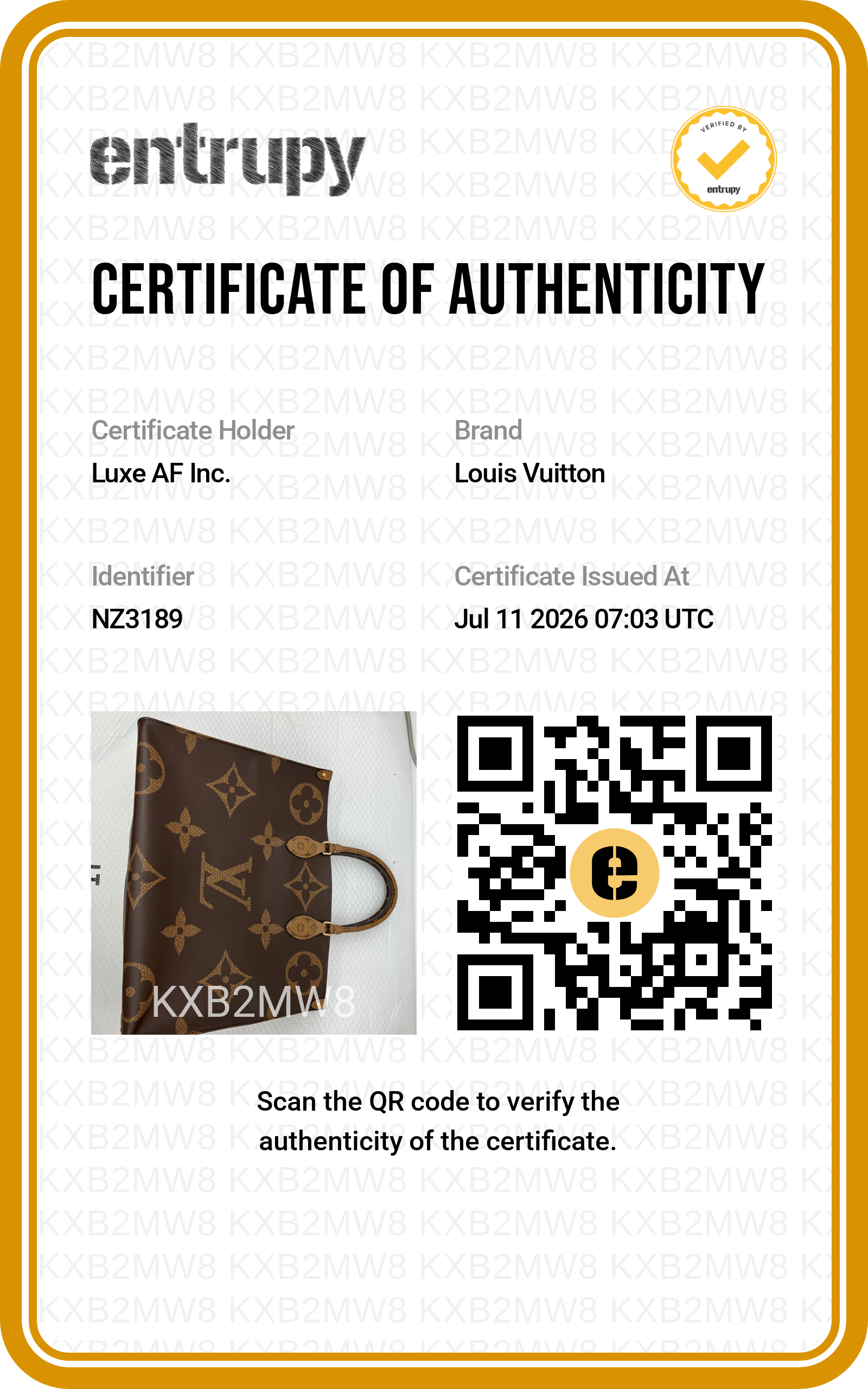 Louis Vuitton Onthego GM Monogram Canvas Handle Bag LV3313