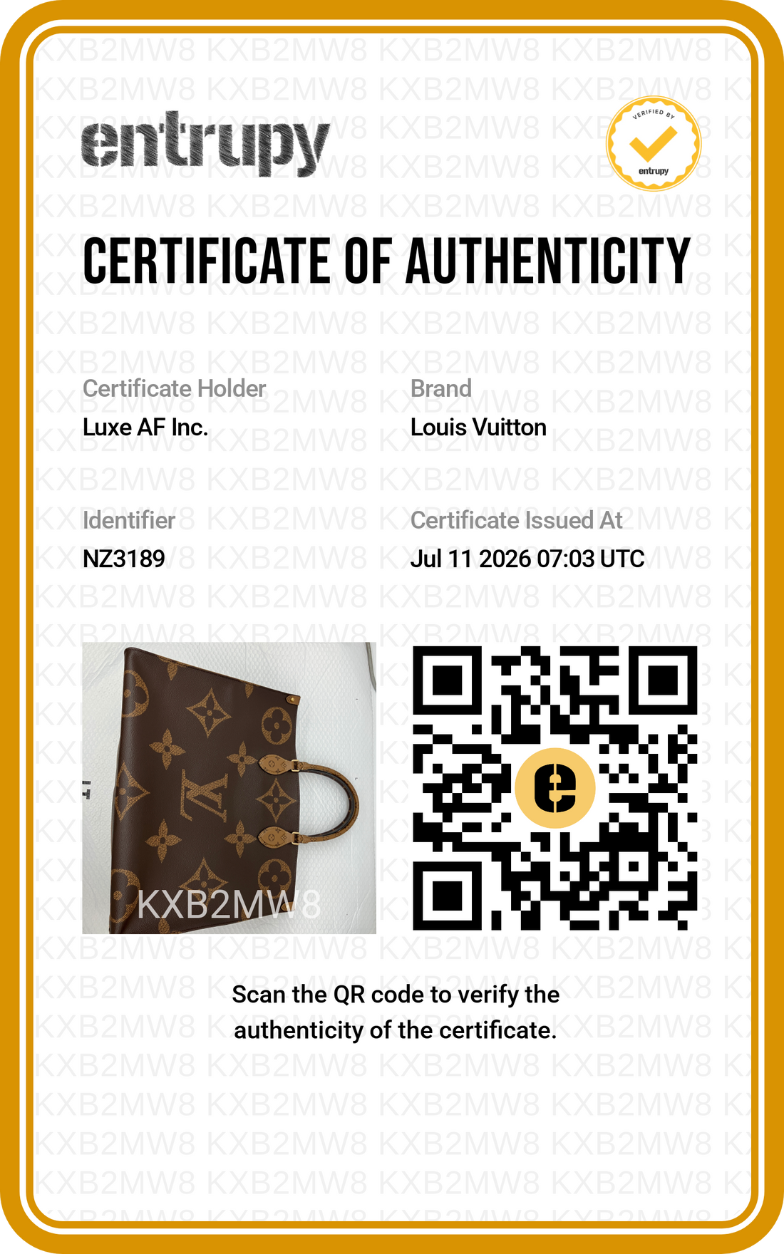 Louis Vuitton Onthego GM Monogram Canvas Handle Bag LV3313