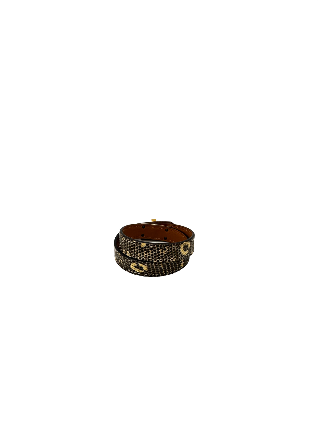 Hermes Kelly Double Tour Lizard Leather Bracelet HR177
