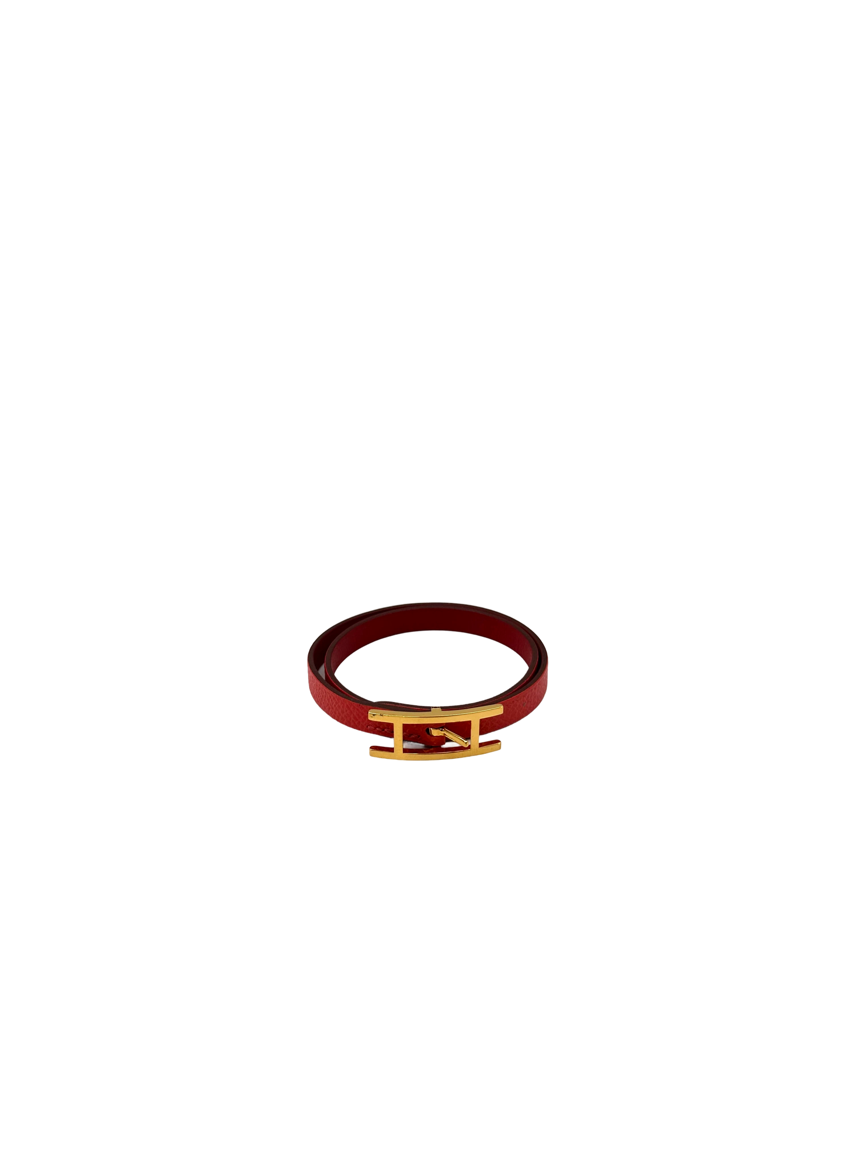 Hermes Behapi Double Tour Red Bracelet HR175