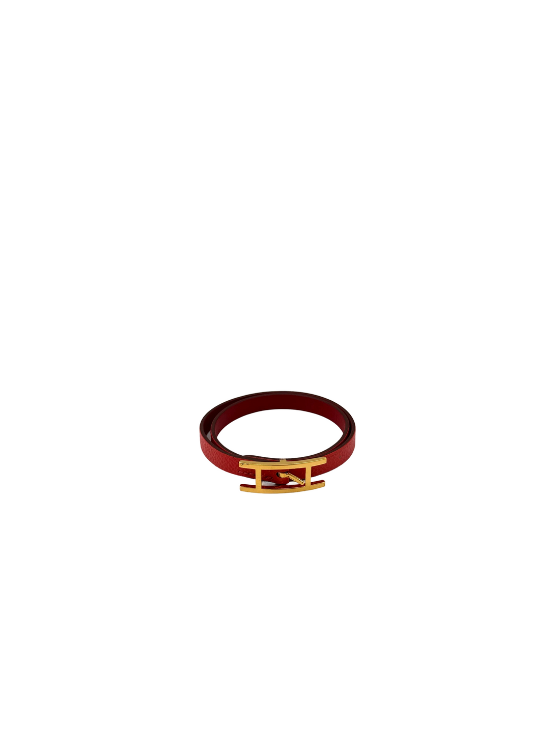 Hermes Behapi Double Tour Red Bracelet HR175