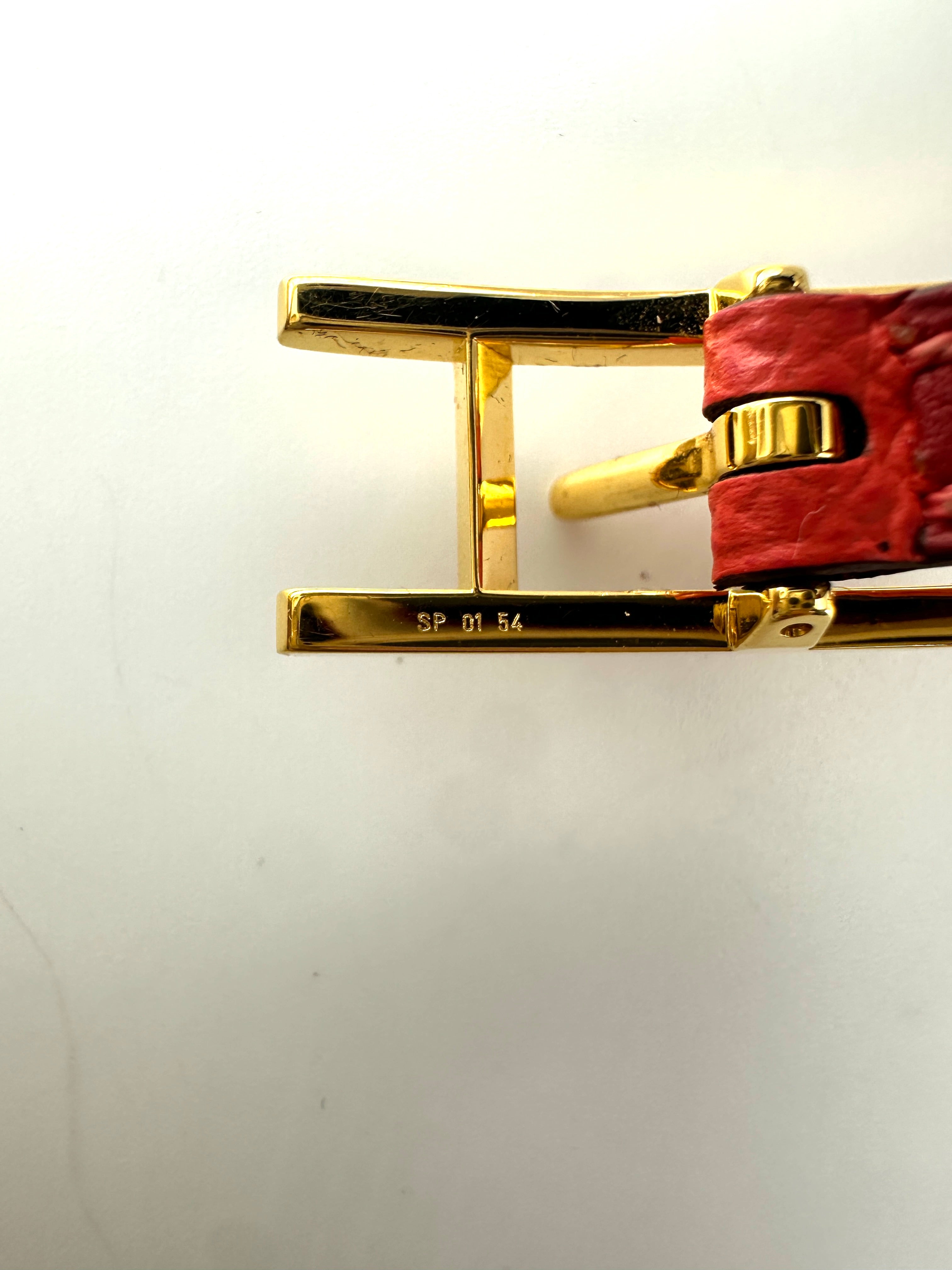 Hermes Behapi Double Tour Red Bracelet HR175