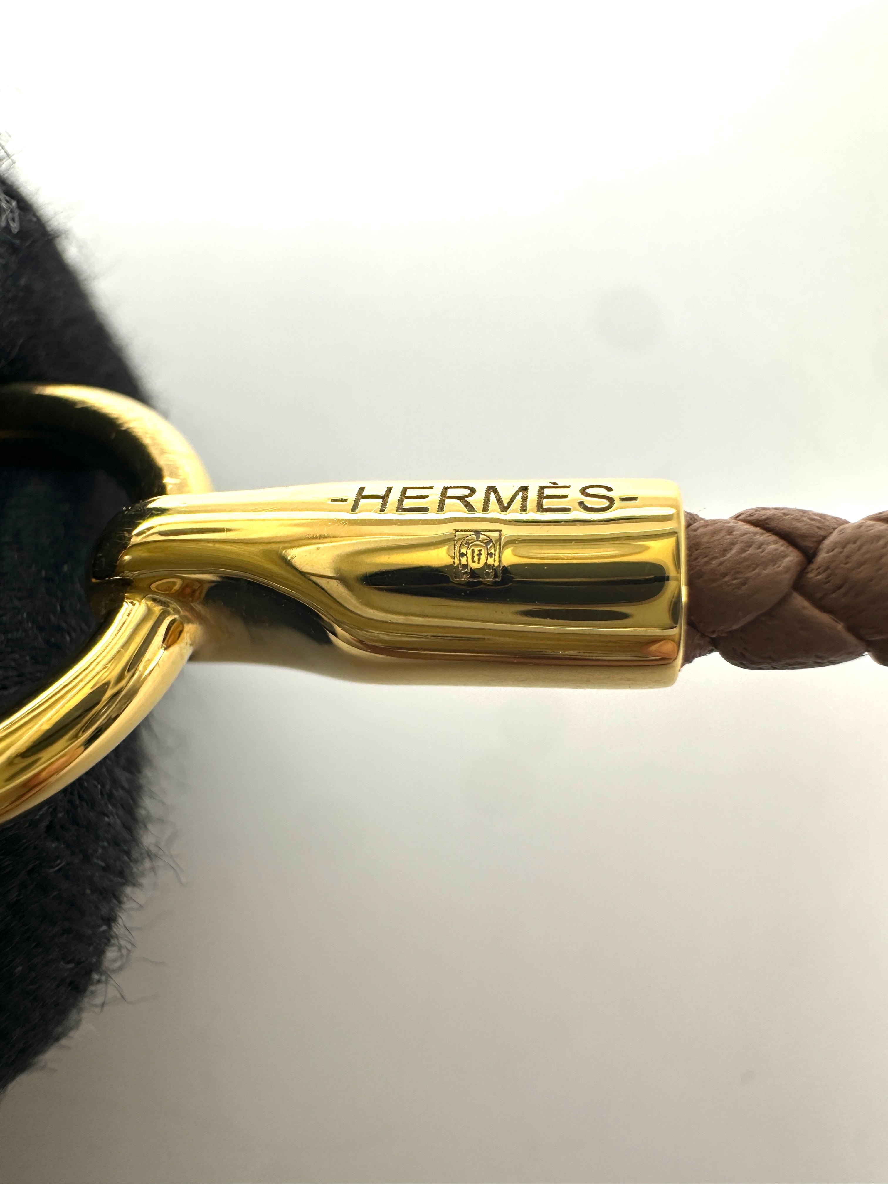 Hermes Glenan H Braided Leather Bracelet HR173