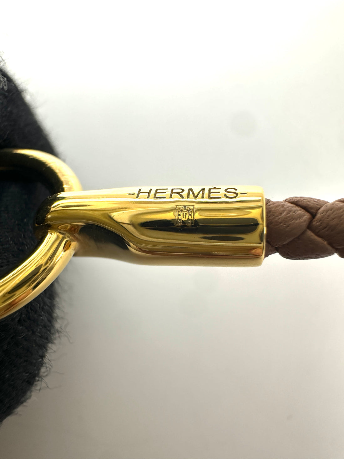 Hermes Glenan H Braided Leather Bracelet HR173