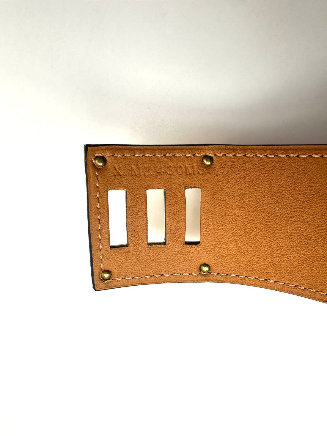 Hermes Kelly Dog Brown Leather Bracelet HR172