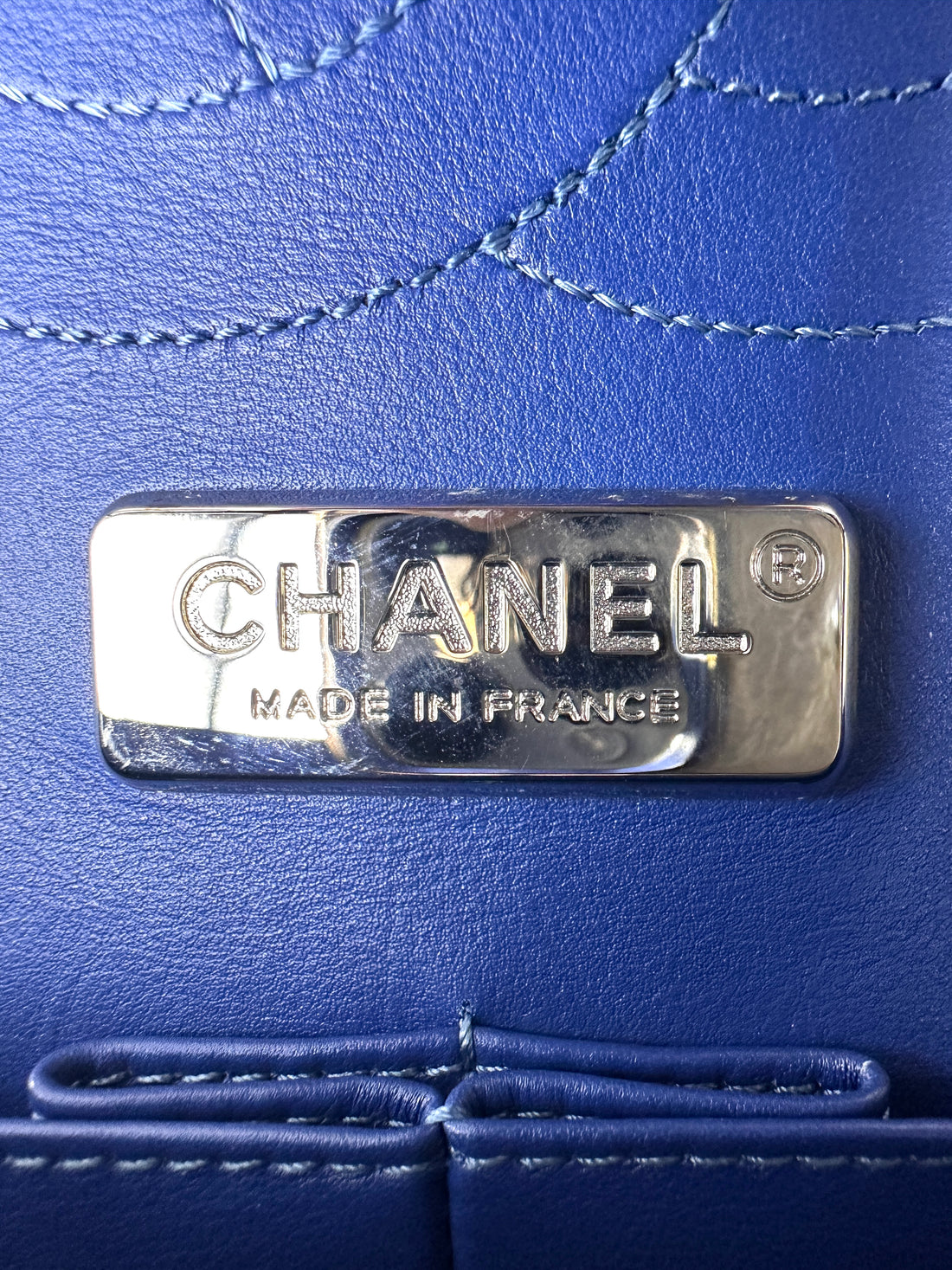 Chanel Classic Flap Blue Python Leather Jumbo Shoulder Bag(18***45) CC2553