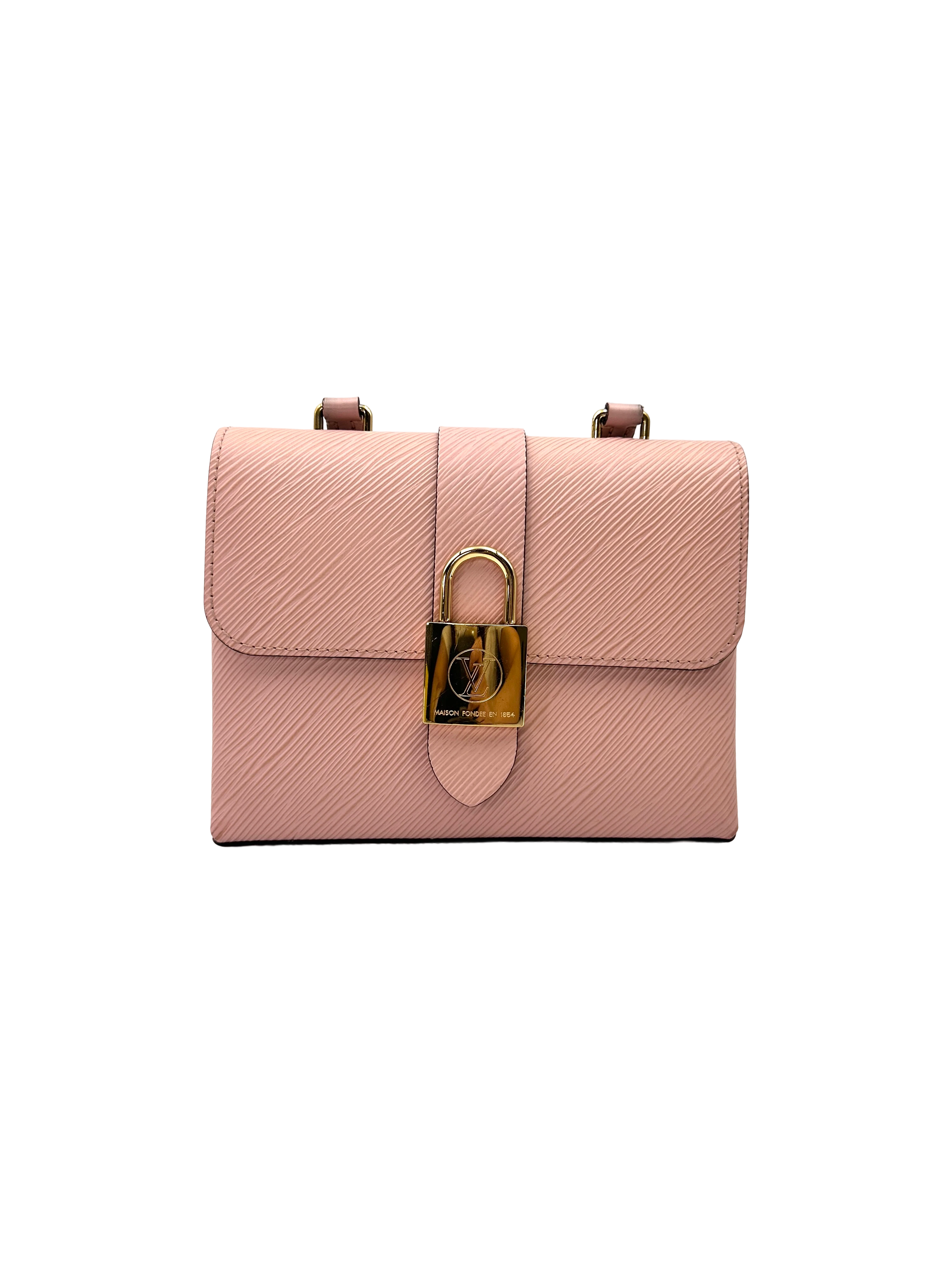Louis Vuitton Locky Pink Epi Leather Handle Bag LV3316