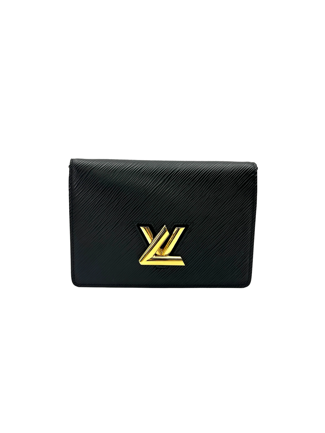 Louis Vuitton Twist MM Black Epi Leather Shoulder Bag LV3314