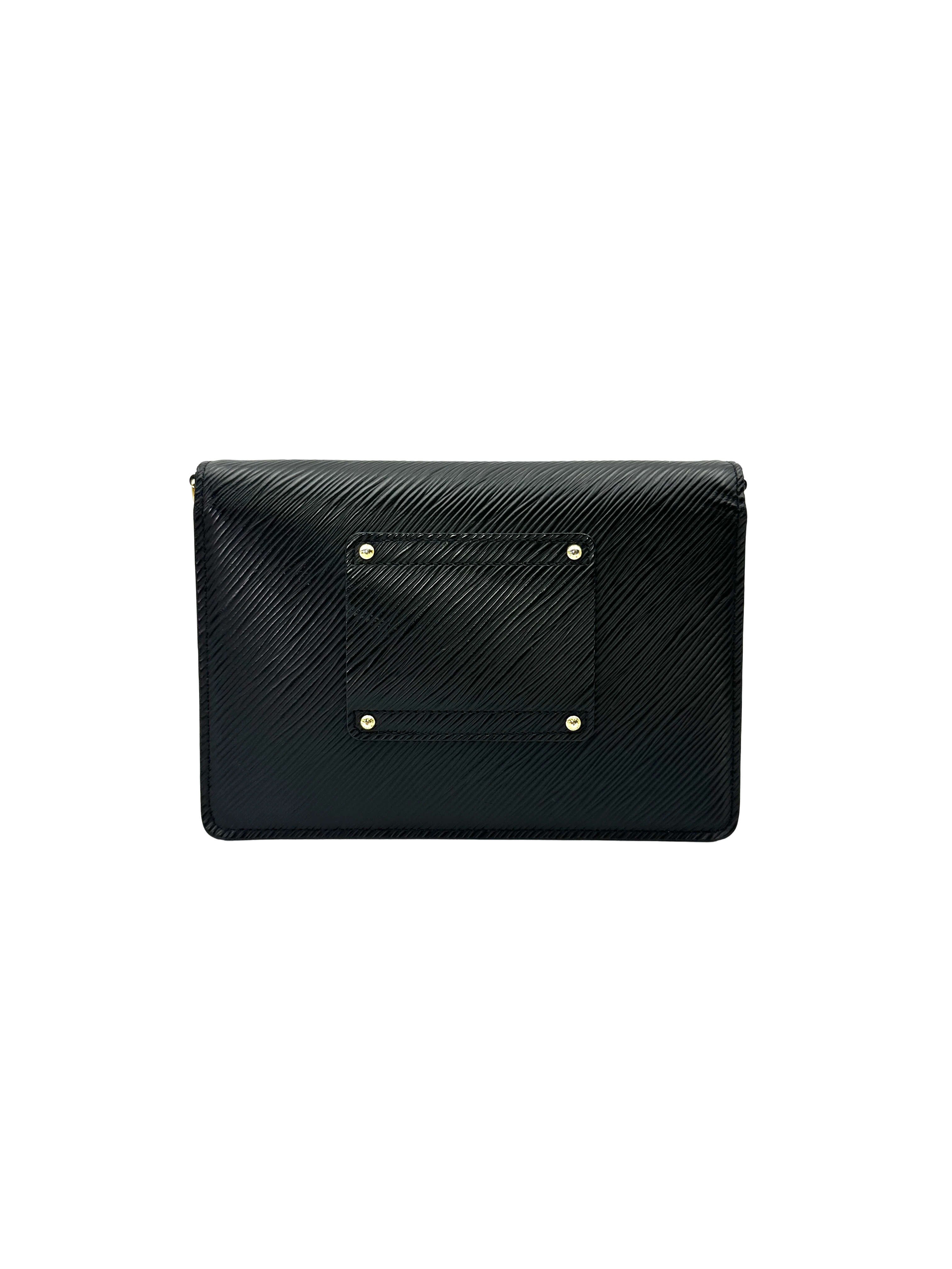 Louis Vuitton Twist MM Black Epi Leather Shoulder Bag LV3314