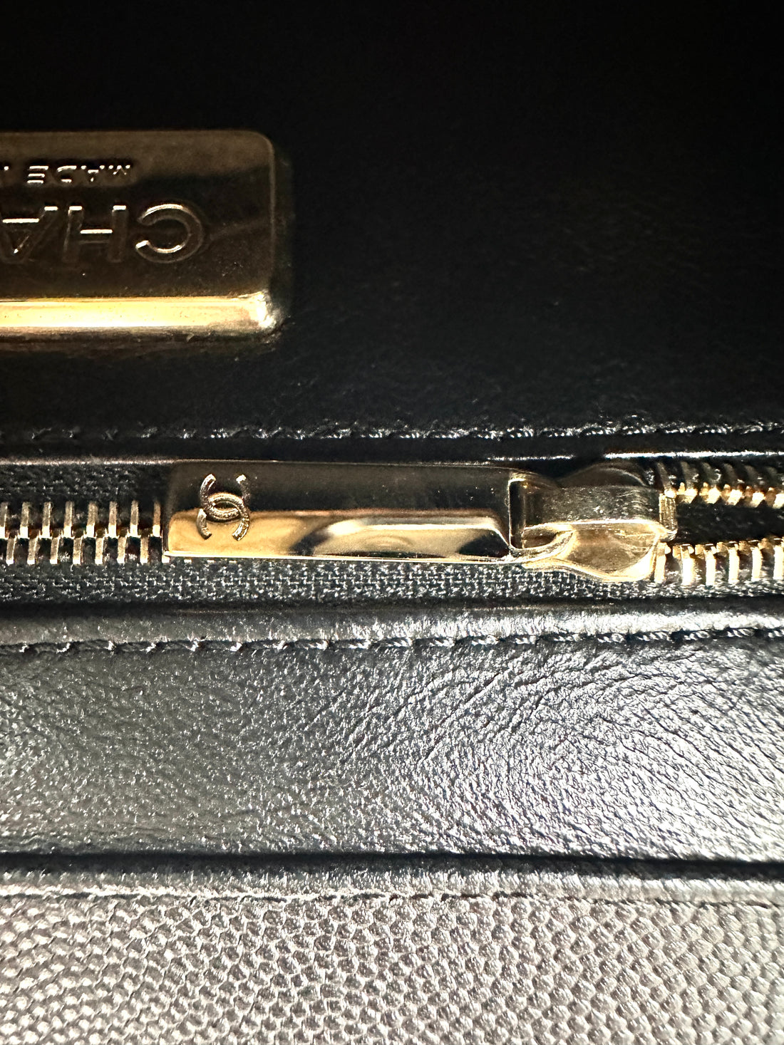 Chanel Black Python Leather Business Affinity Top Handle Bag(26***95) CC2555