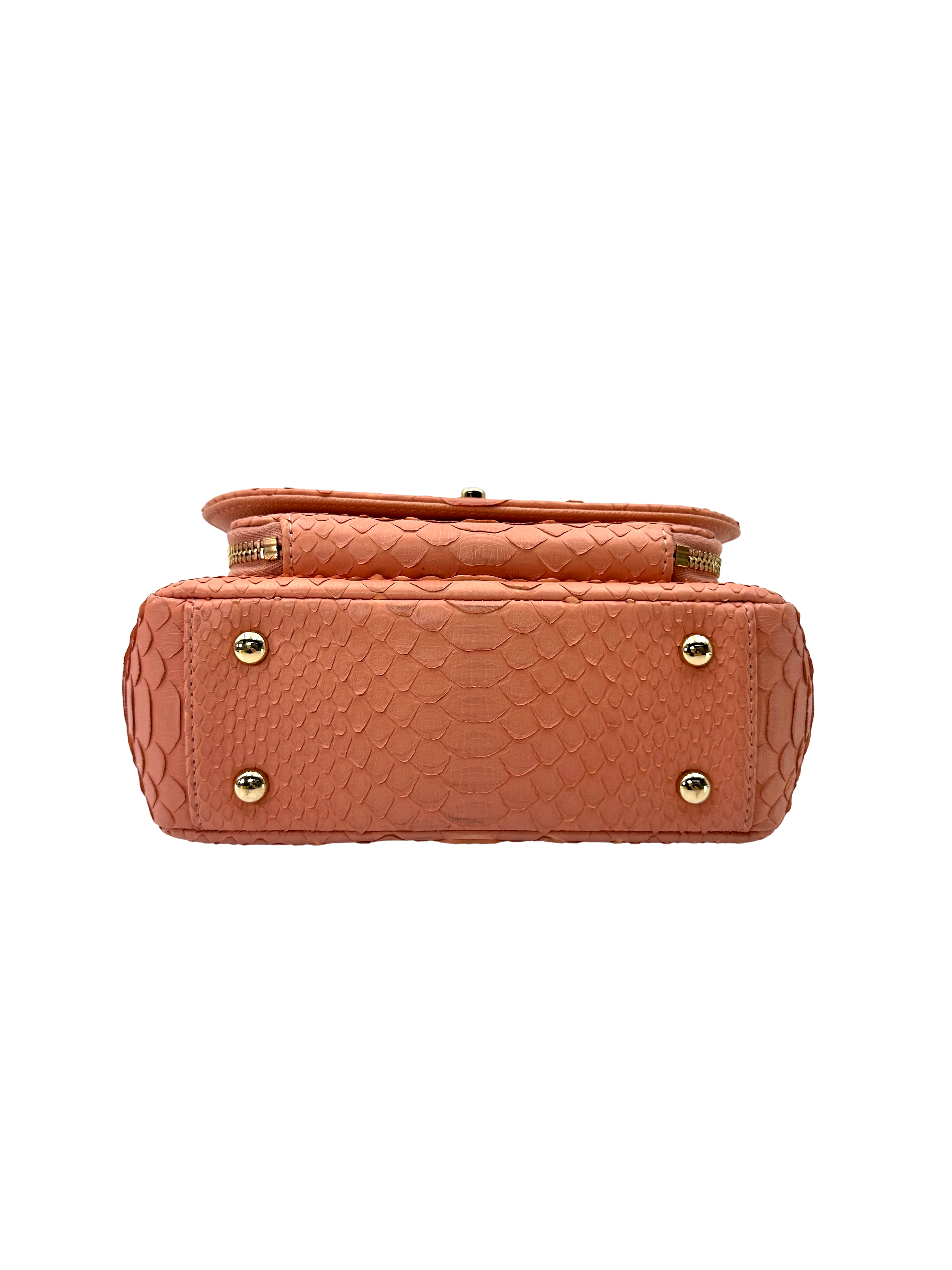 Chanel Pink Python Leather Business Affinity Top Handle Bag(27***25) CC2552