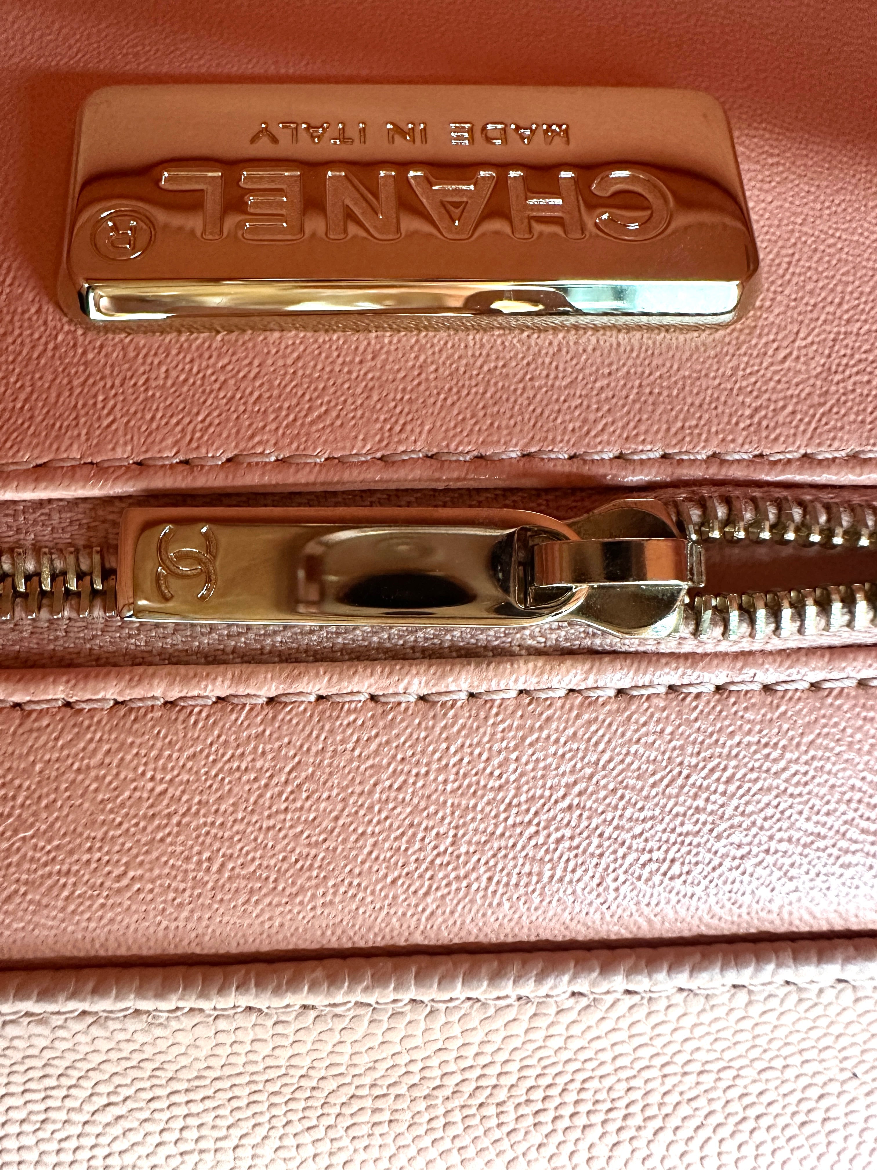 Chanel Pink Python Leather Business Affinity Top Handle Bag(27***25) CC2552
