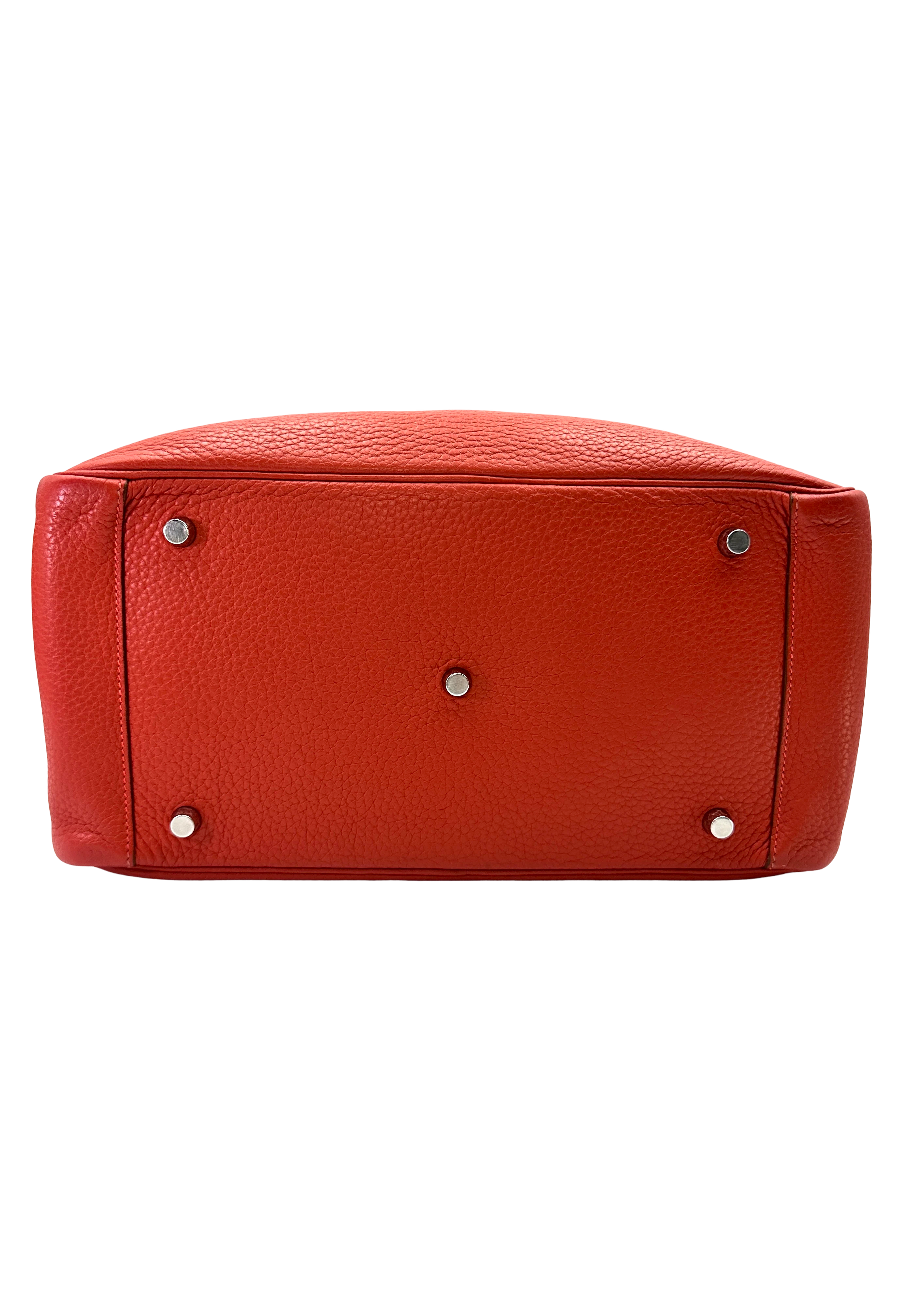 Hermes Lindy34 Red Leather Handle Bag HR179
