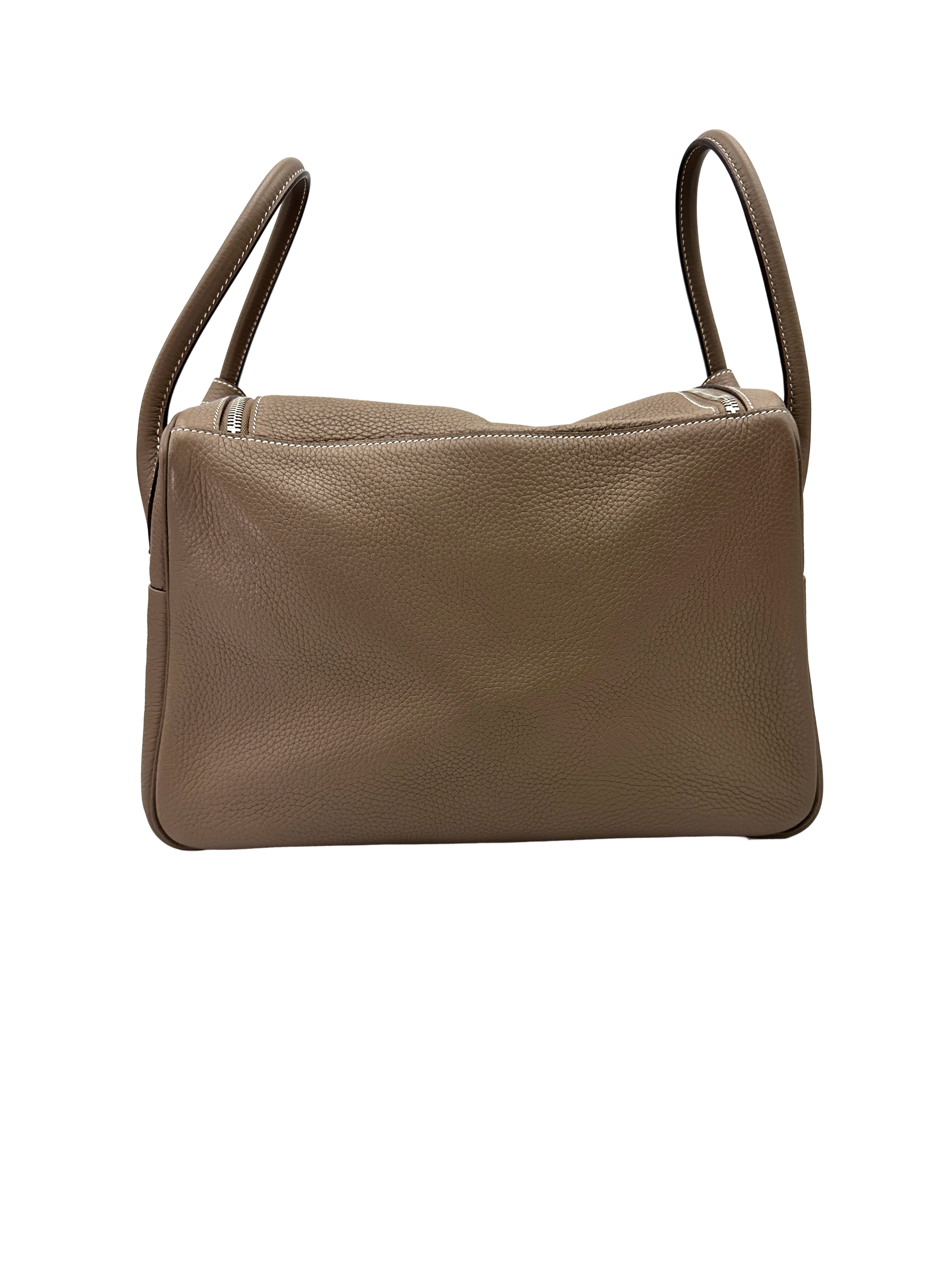 Hermes Lindy34 Grey Leather Handle Bag HR180
