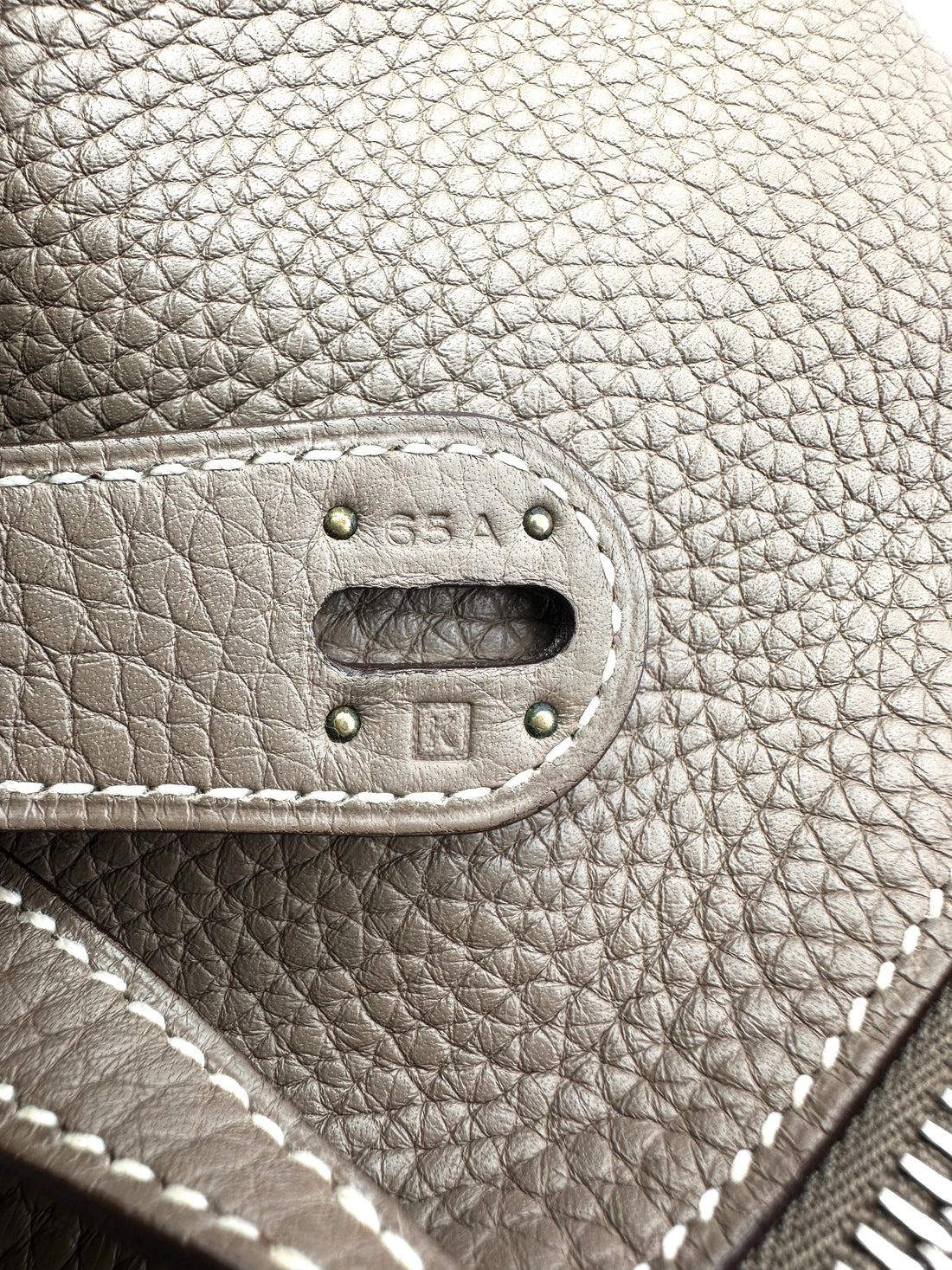 Hermes Lindy34 Grey Leather Handle Bag HR180