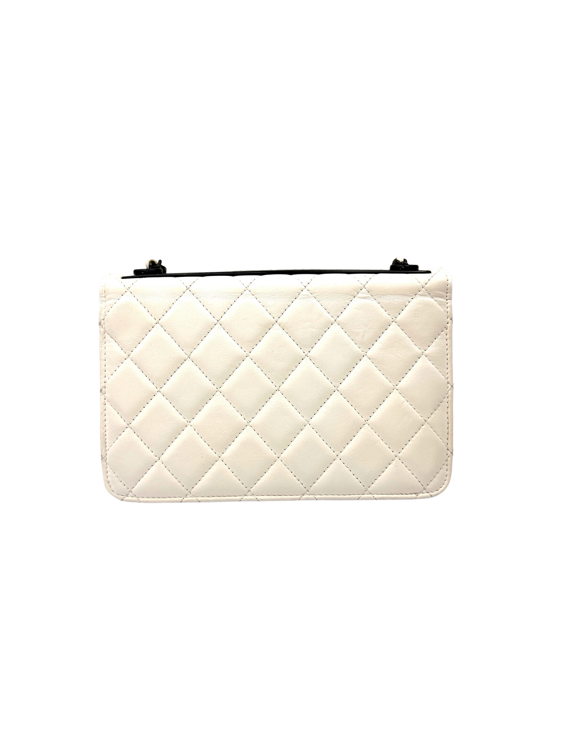 Chanel Trendy CC White Quilted Leather Wallet On Chain(H7***CH) IRIS269