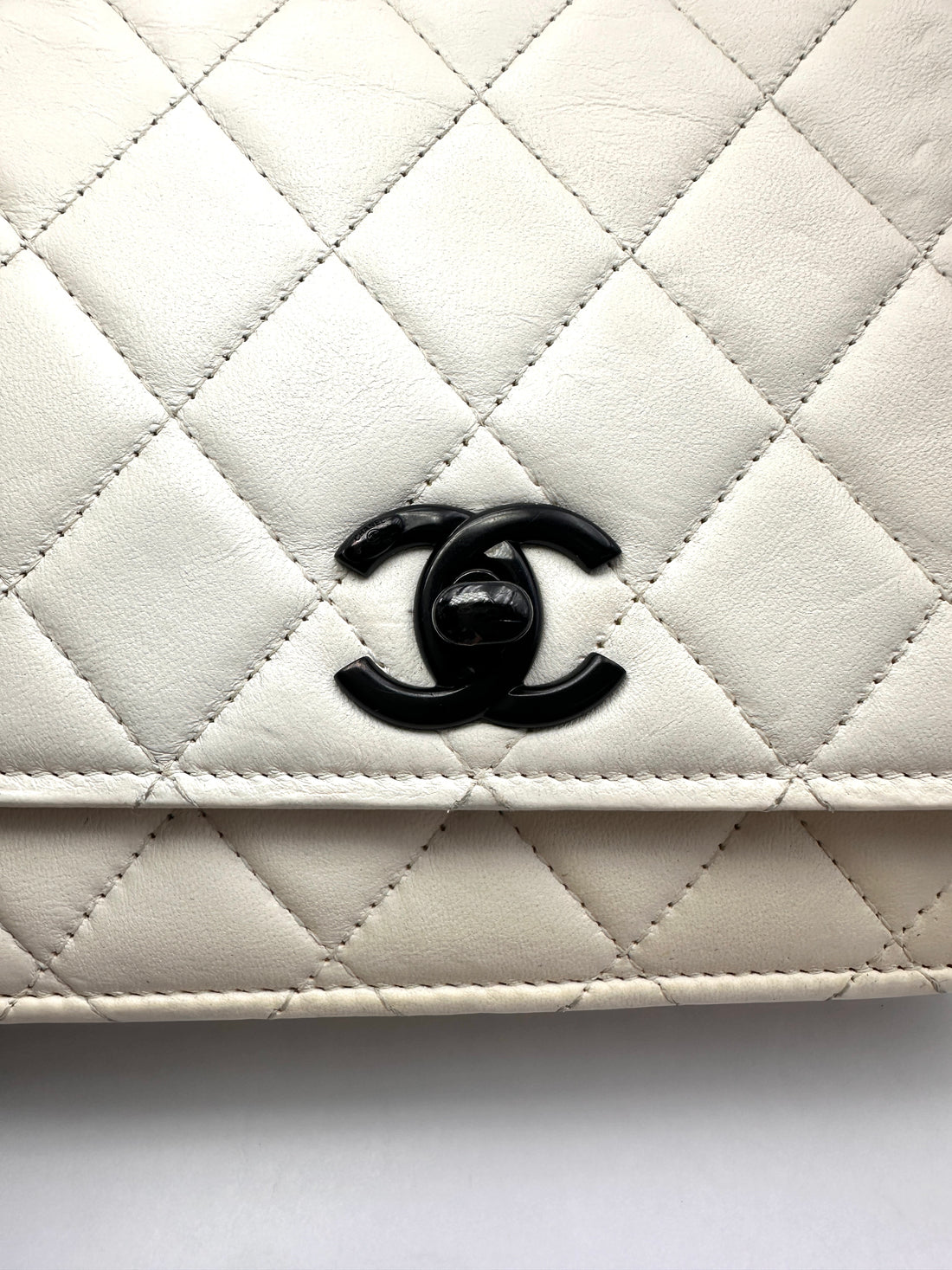 Chanel Trendy CC White Quilted Leather Wallet On Chain(H7***CH) IRIS269