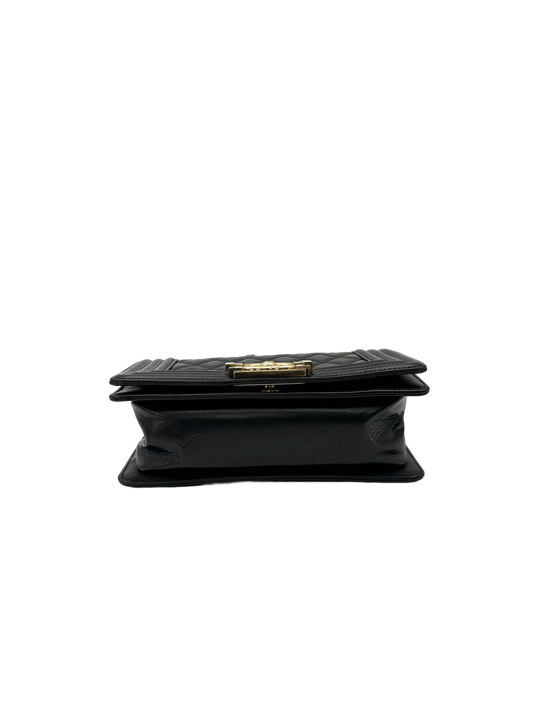 Chanel LeBoy Black Quilted Leather Small Size Flap Bag(22***52) CC2543