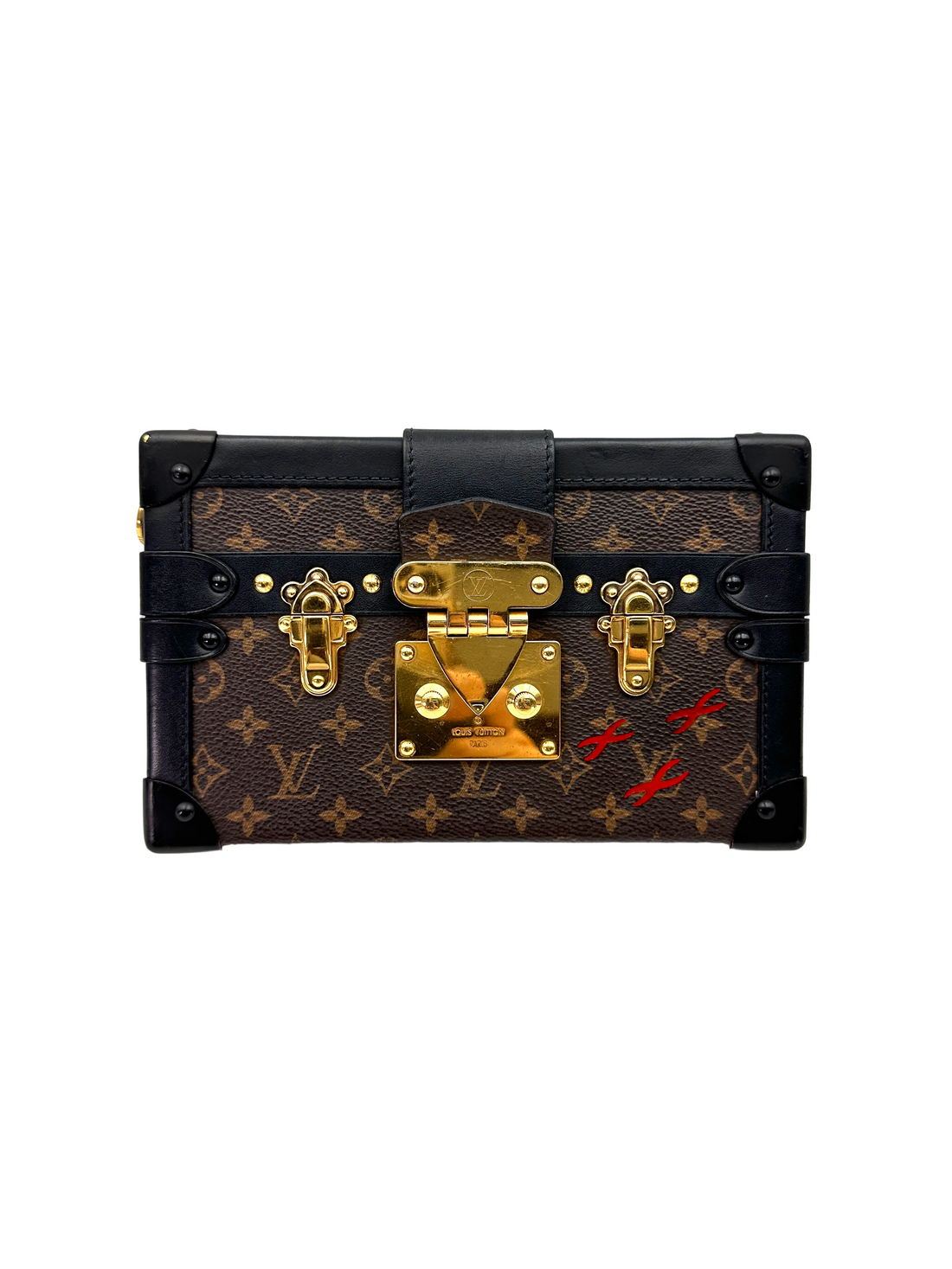 Louis Vuitton Petite Malle Monogram Canvas Shoulder Bag LV3320