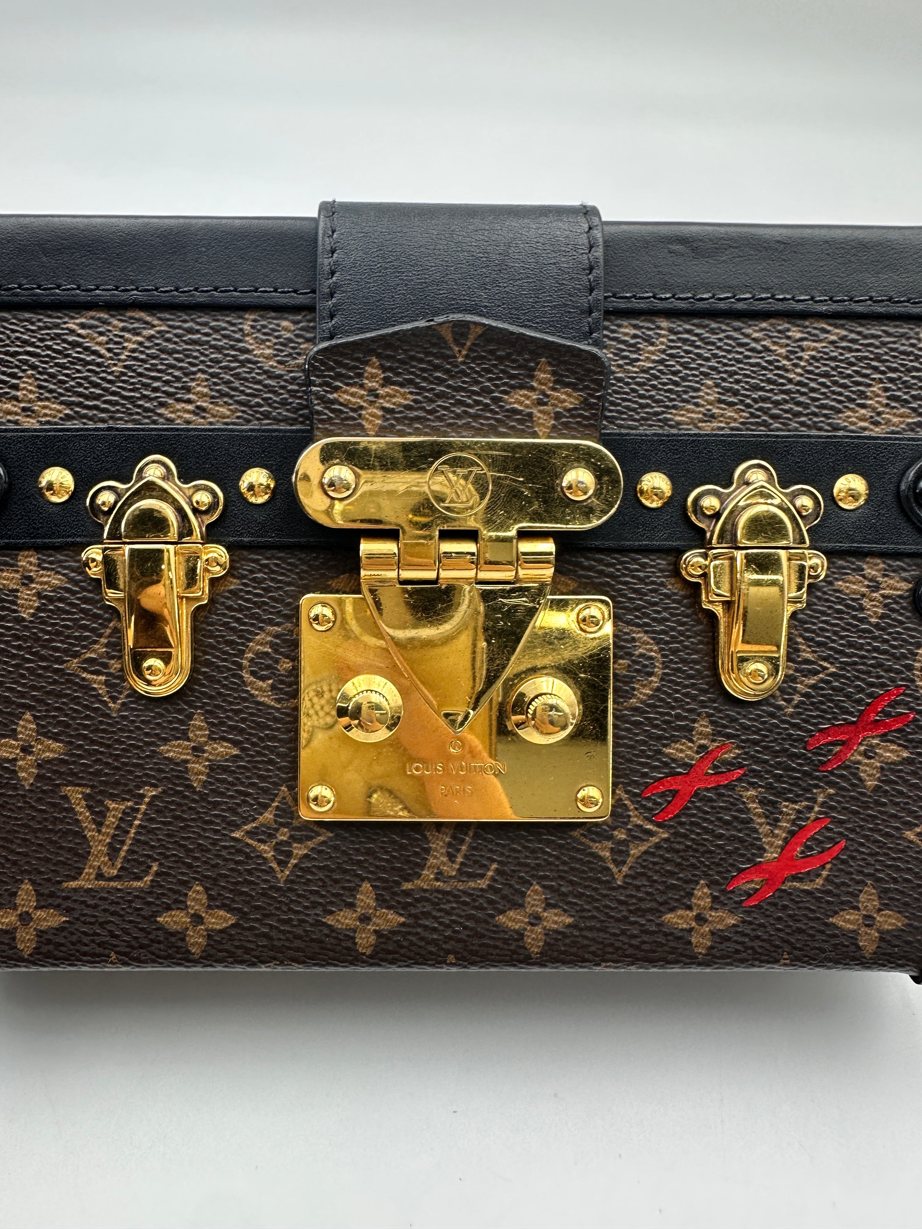 Louis Vuitton Petite Malle Monogram Canvas Shoulder Bag LV3320