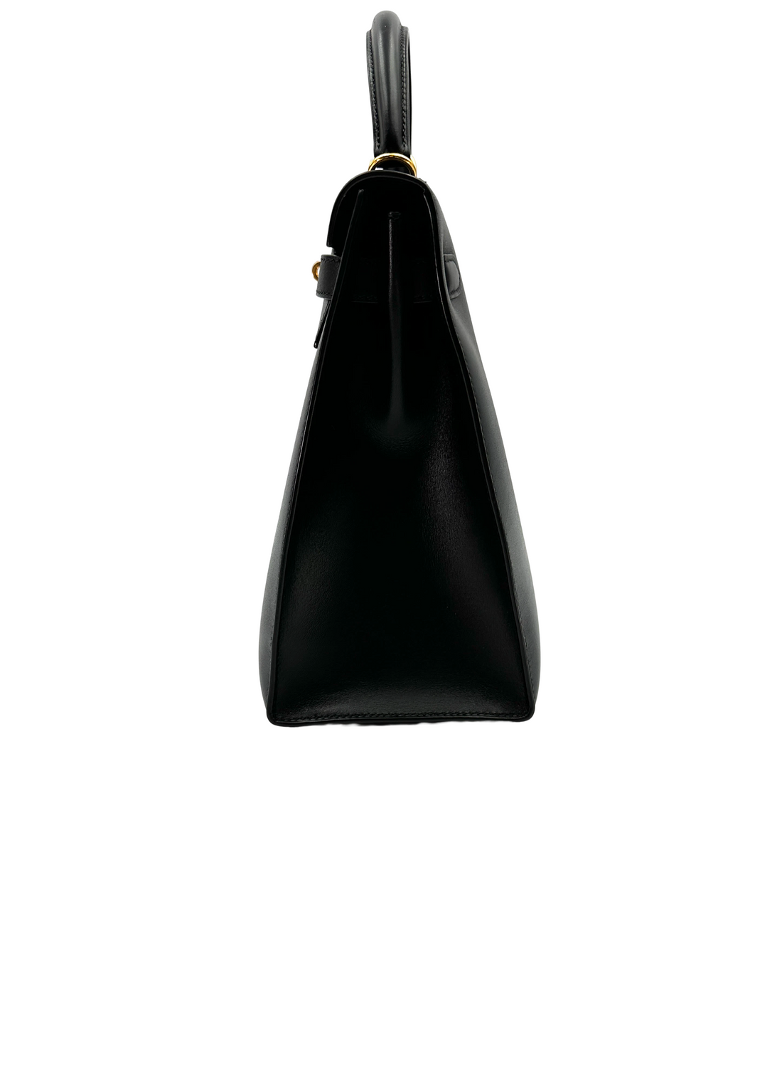 Hermes Kelly32 Black Leather Handle Bag HR181