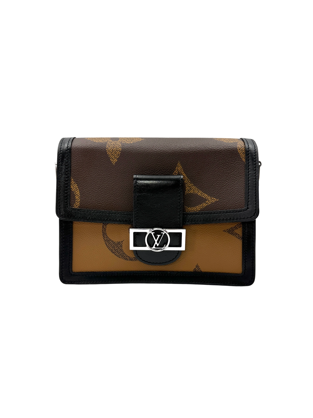 Louis Vuitton Dauphine MM Monogram Giant Reverse Canvas Shoulder Bag LV3319