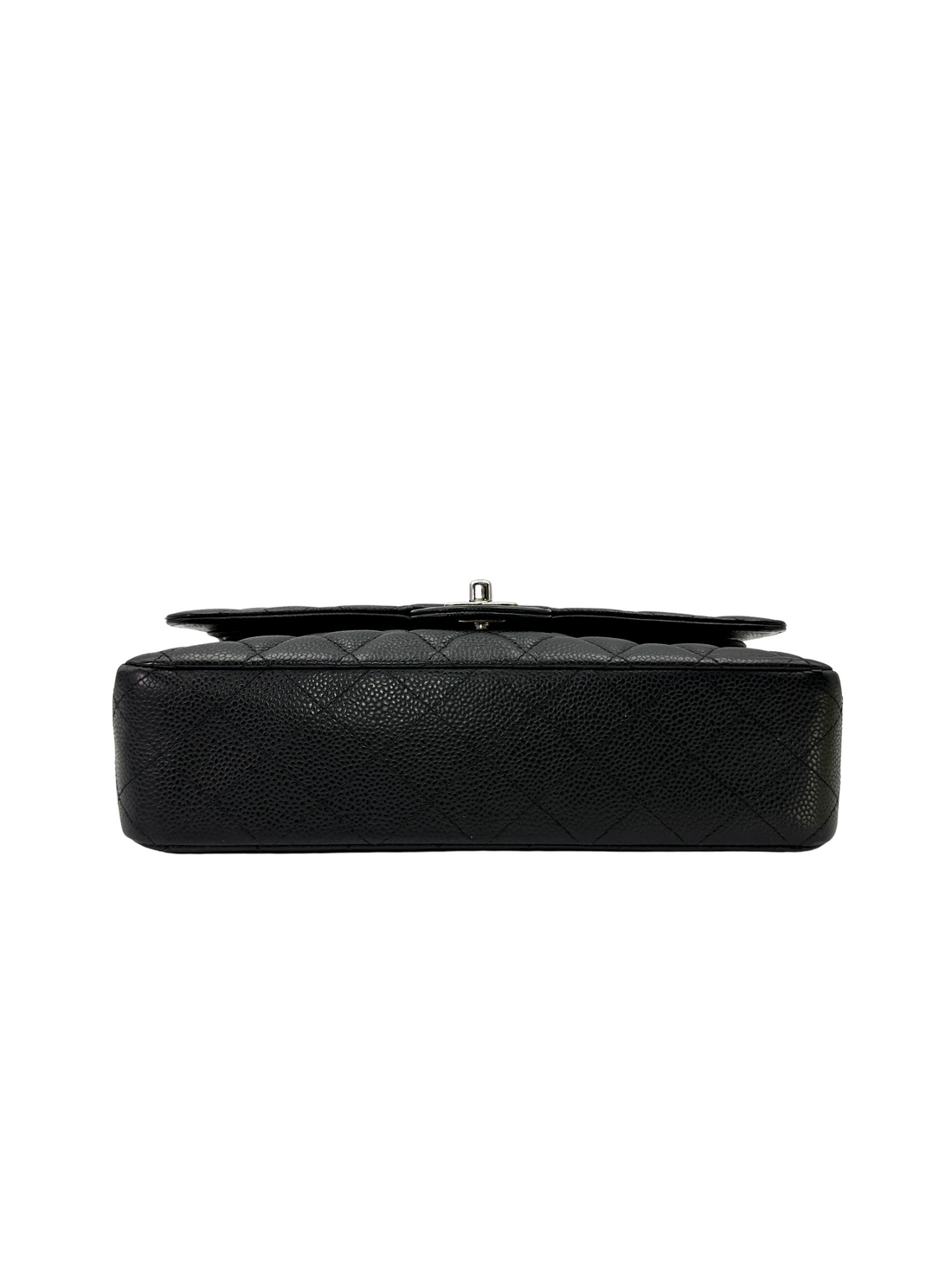 Chanel Classic Flap Black Quilted Leather Shoulder Bag With Silver Buckle(13***53) CC2540