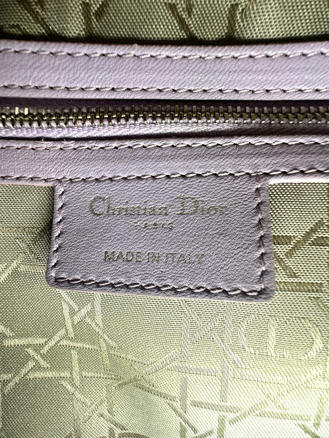 Christian Dior Lady Dior Purple Cannage Leather Handle Bag DR924