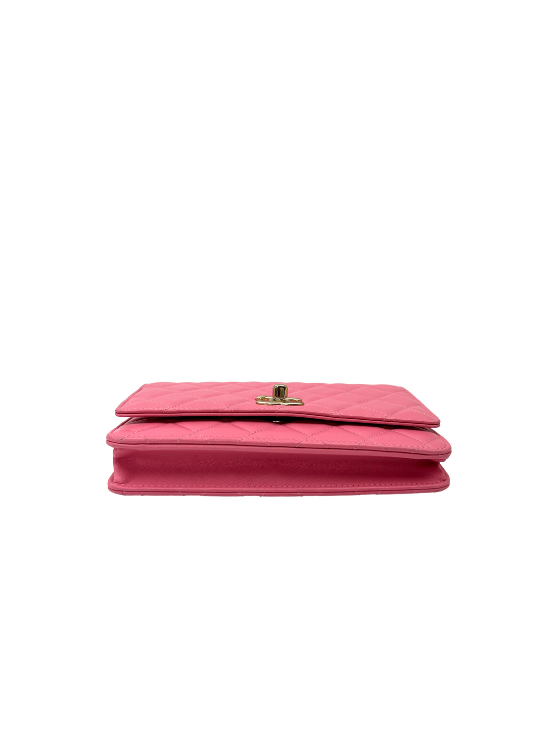 Chanel Trendy Pink Quilted Leather Wallet On Chain(29***71) CC2541