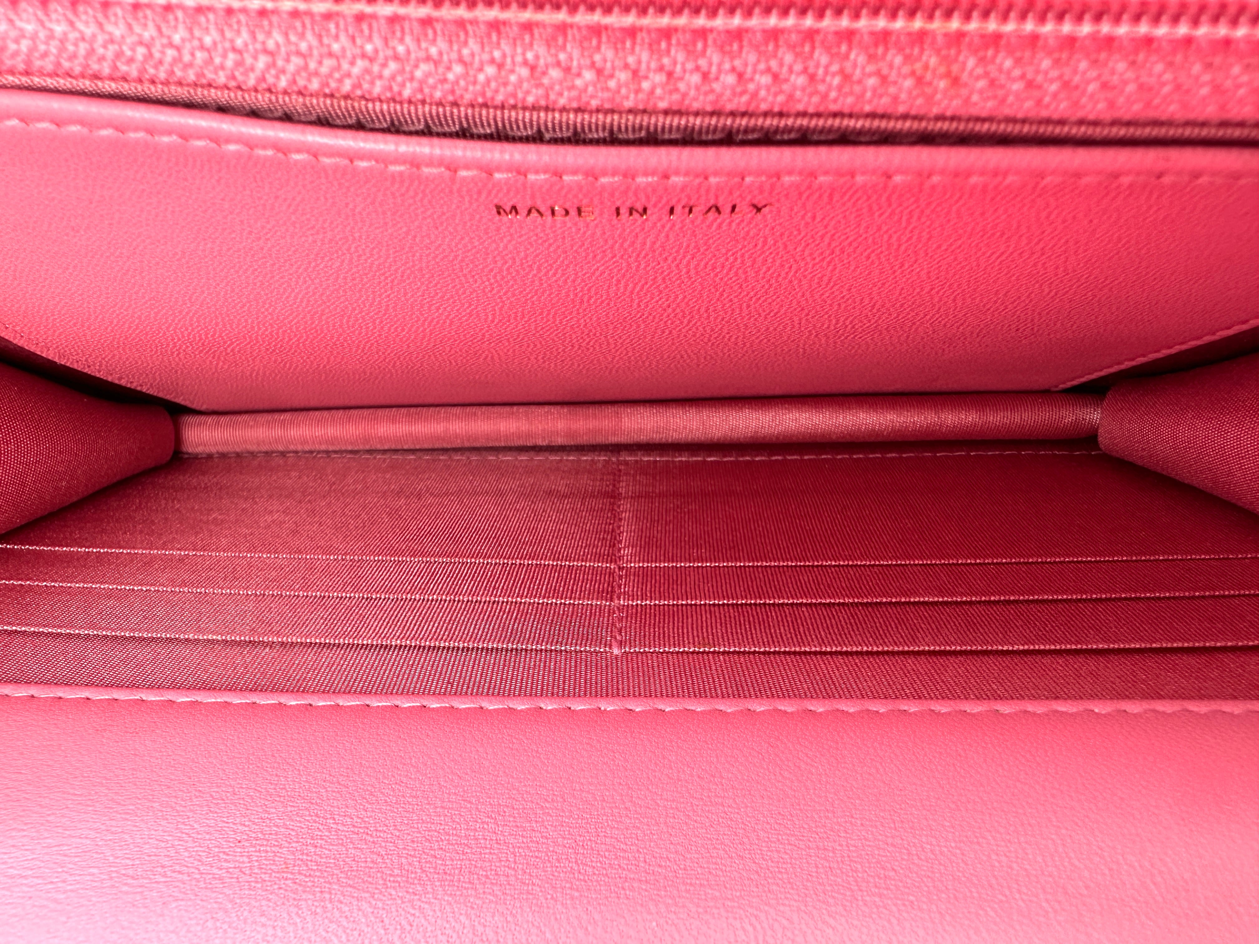 Chanel Trendy Pink Quilted Leather Wallet On Chain(29***71) CC2541