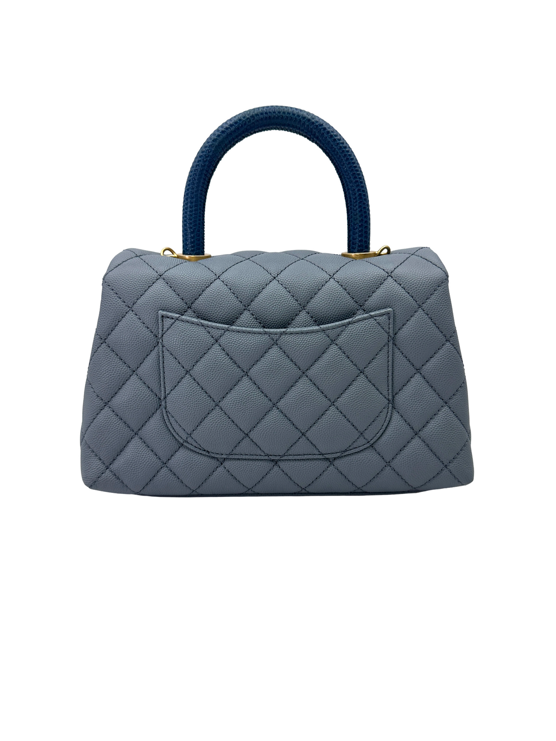 Chanel CoCo Handle Blue Quilted Leather Small Size Shoulder Bag(27***25) CC2545