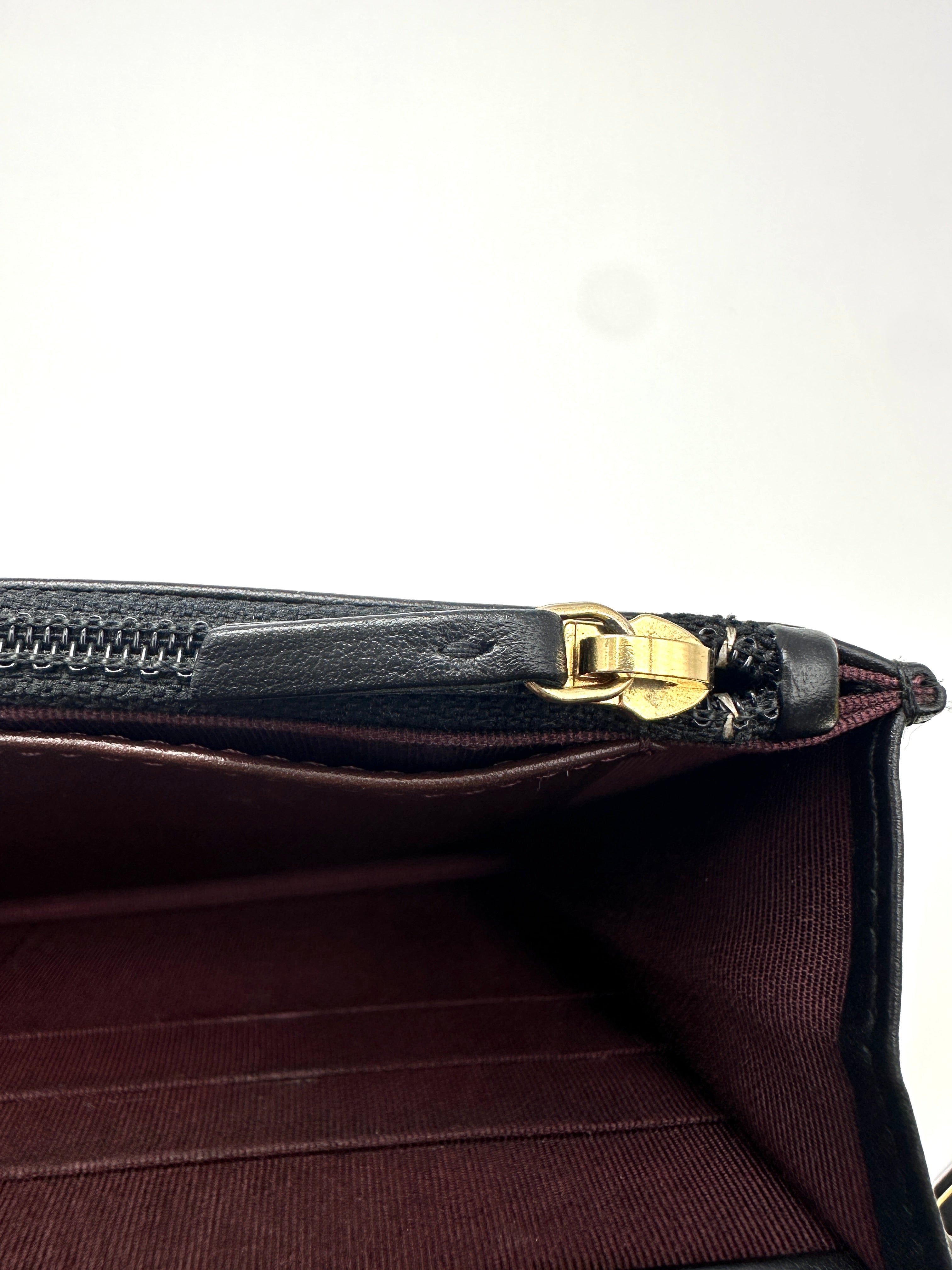 Chanel 2.55 Reissue Black Quilted Leather Wallet On Chain(28***45) CC2542