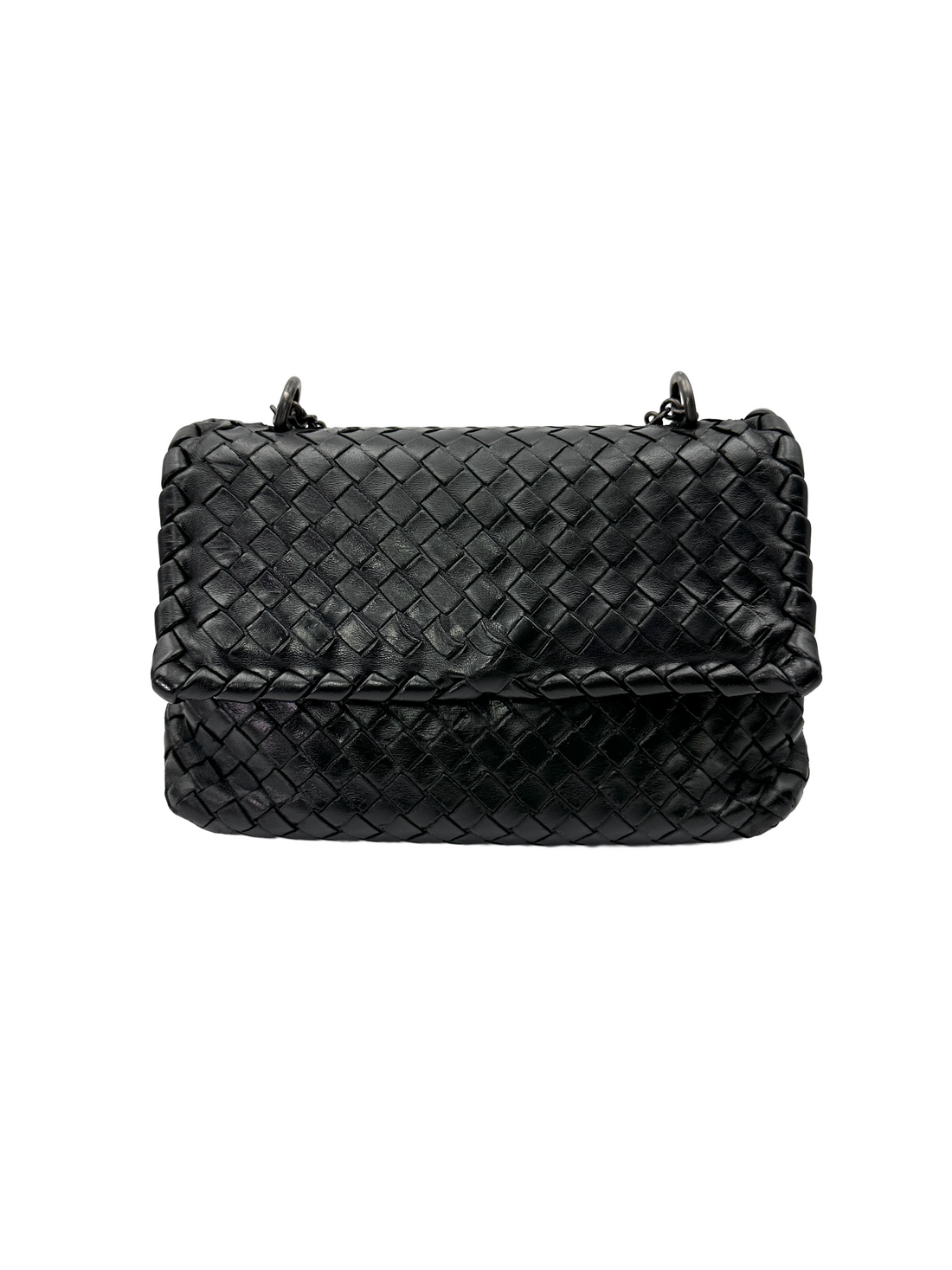 Bottega Veneta Olimpia Black Intrecciato Shoulder Bag BV142