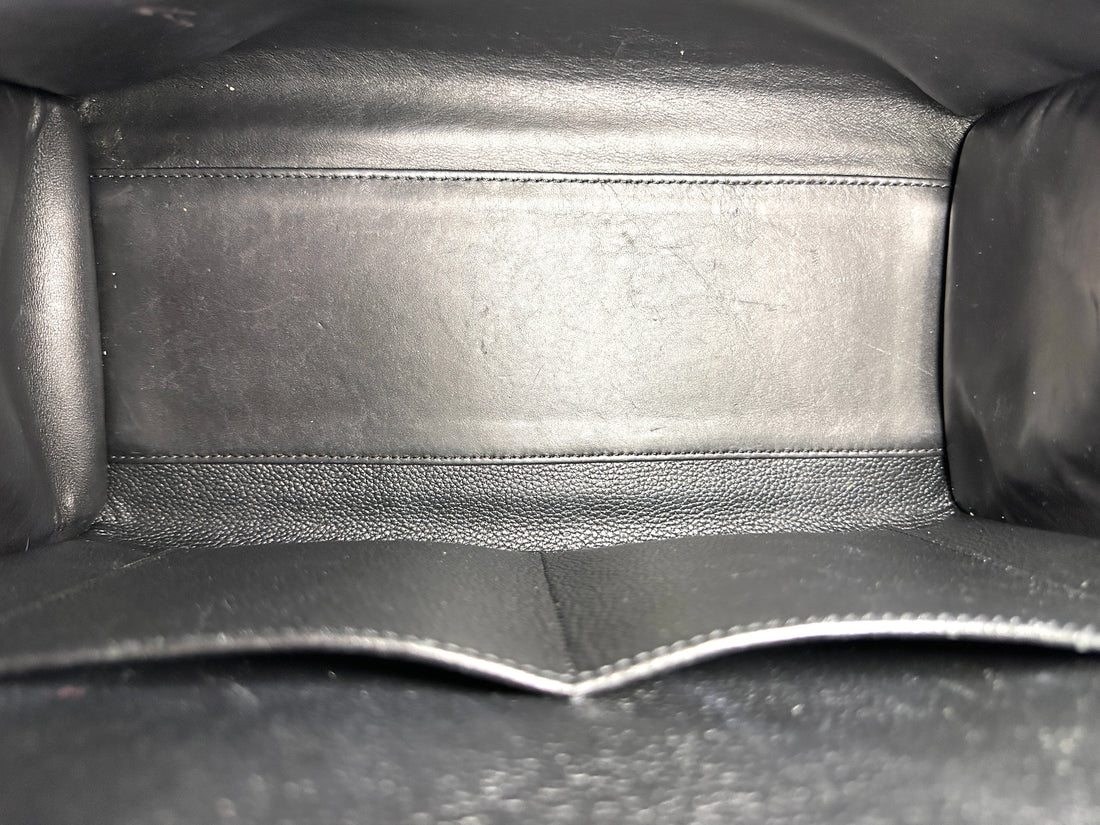 Louis Vuitton City Steamer Black/White Taurillon Leather Handle Bag LV3318