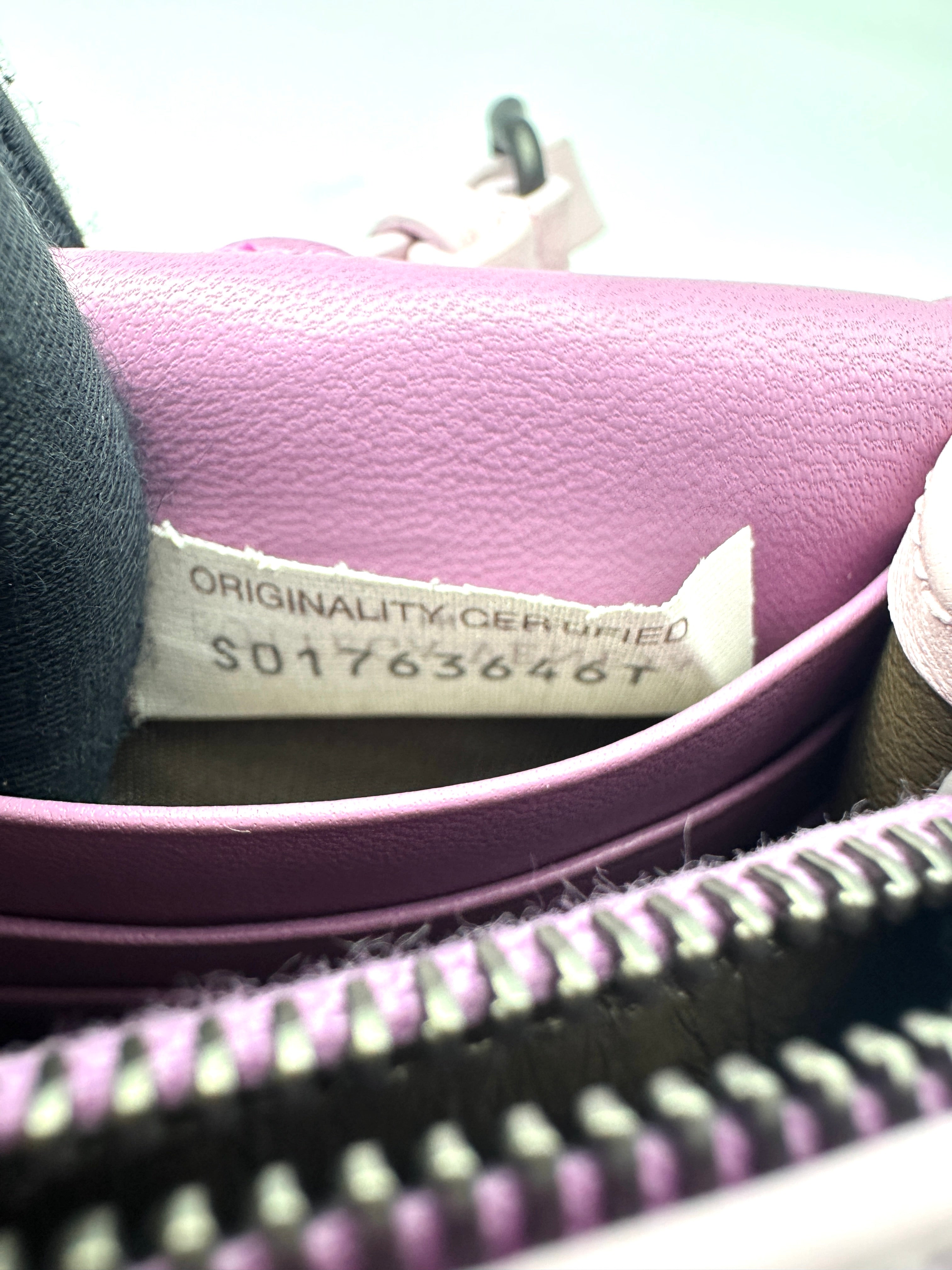 Bottega Veneta Pink Intrecciato Wallet On Chain BV141