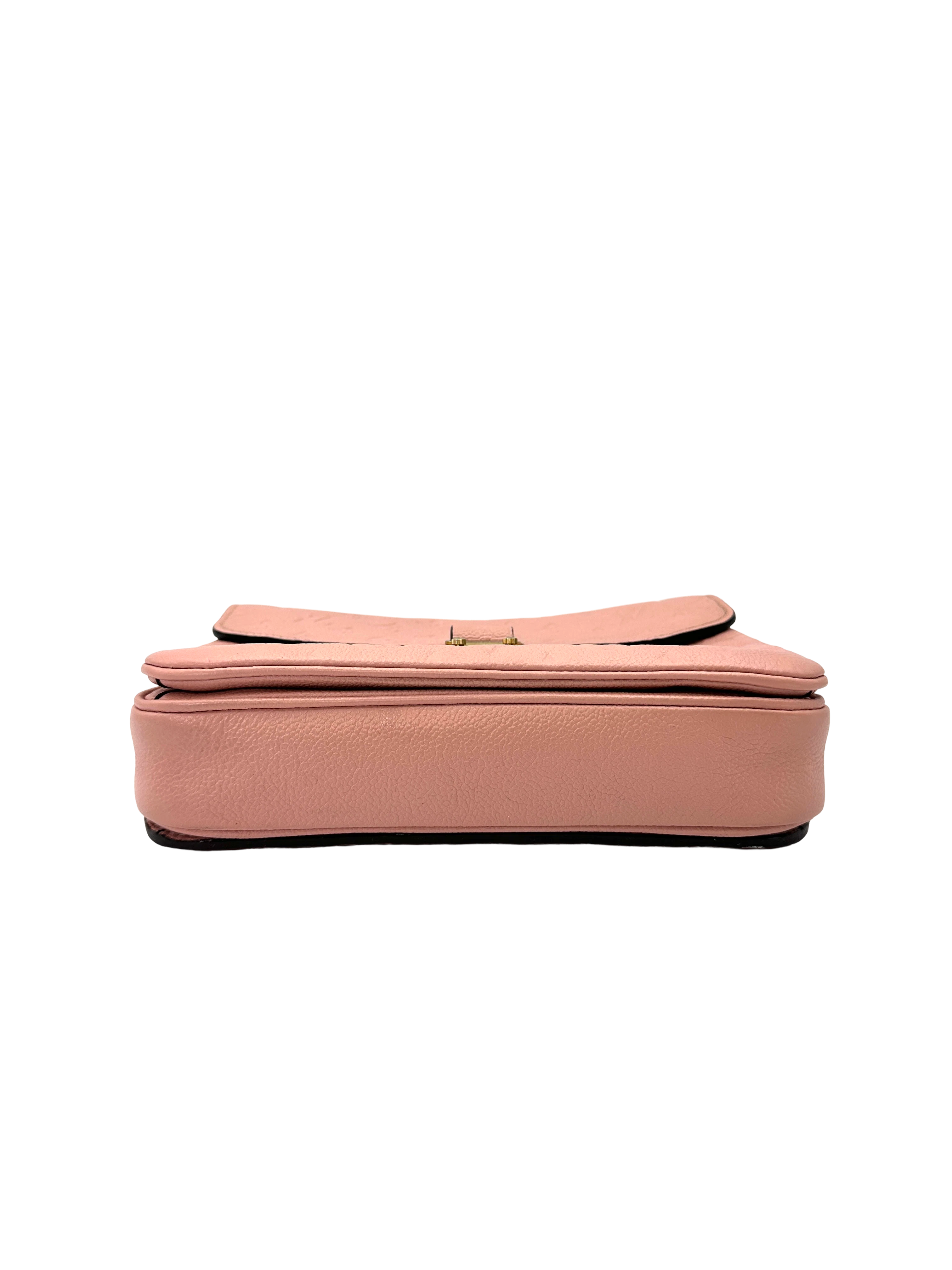 Louis Vuitton Pink Monogram Empreinte Leather Pochette Metis LV3321