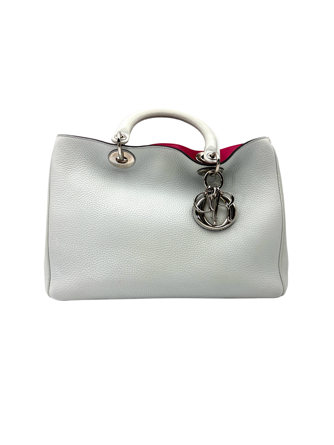 Christian Dior Diorissimo White Leather Handle Bag DR925