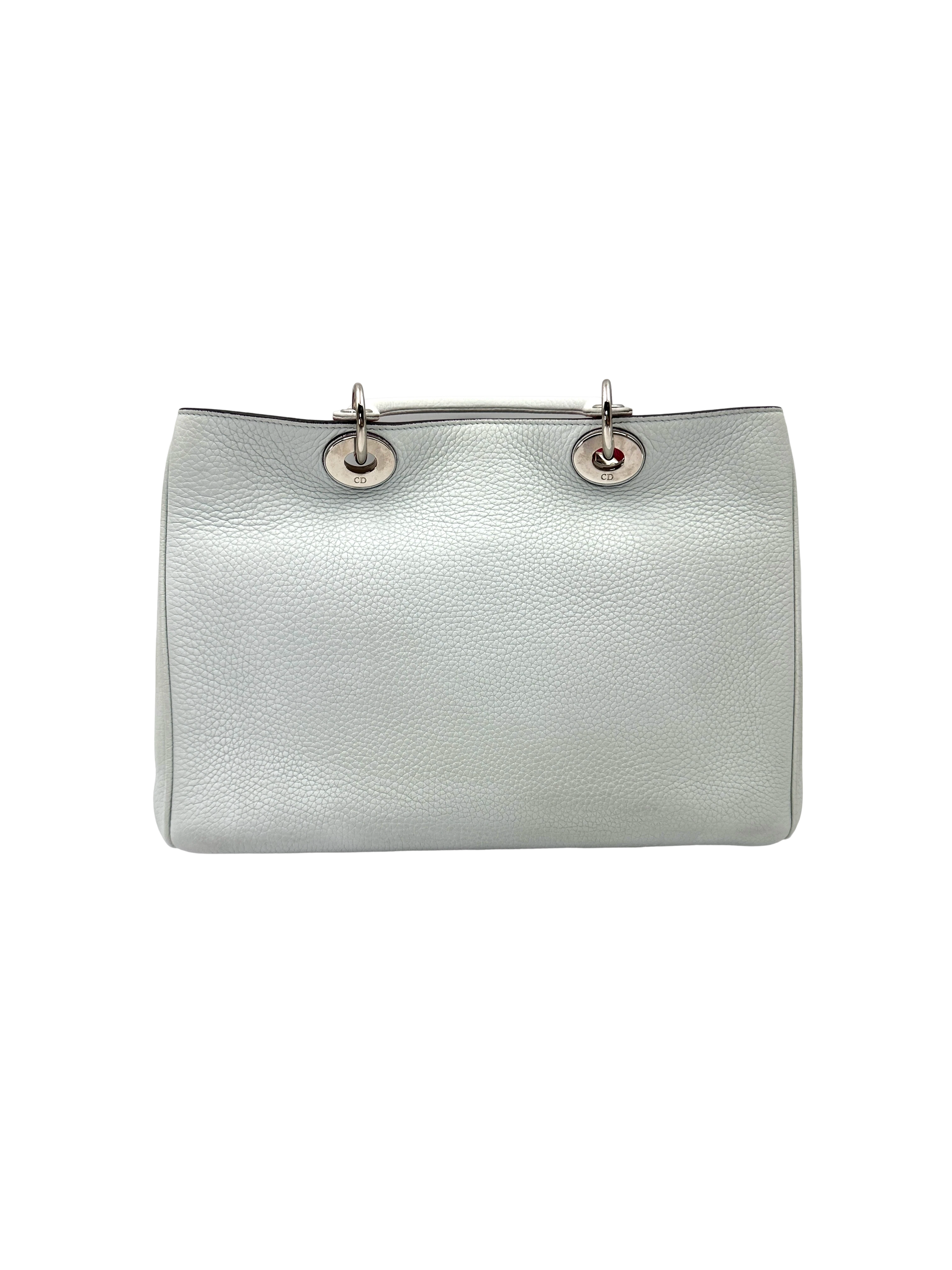 Christian Dior Diorissimo White Leather Handle Bag DR925