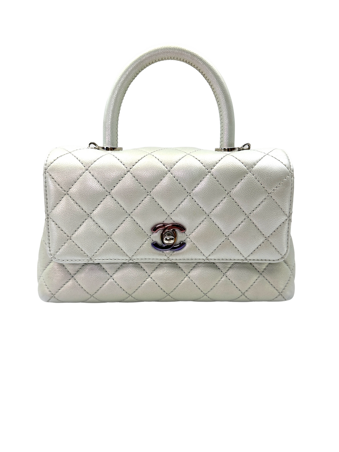 Chanel CoCo Handle Iridescent Quilted Leather Small Size Shoulder Bag(EU***C2) CC2548